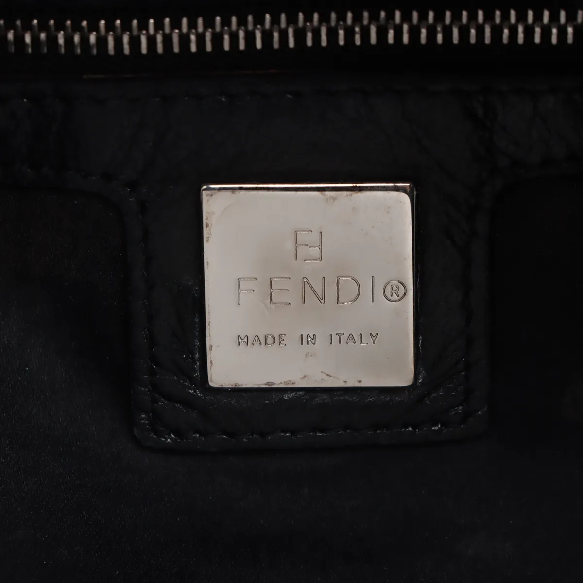 Mamma Bucket Felt x Leather Shoulder Bag Black — view 9