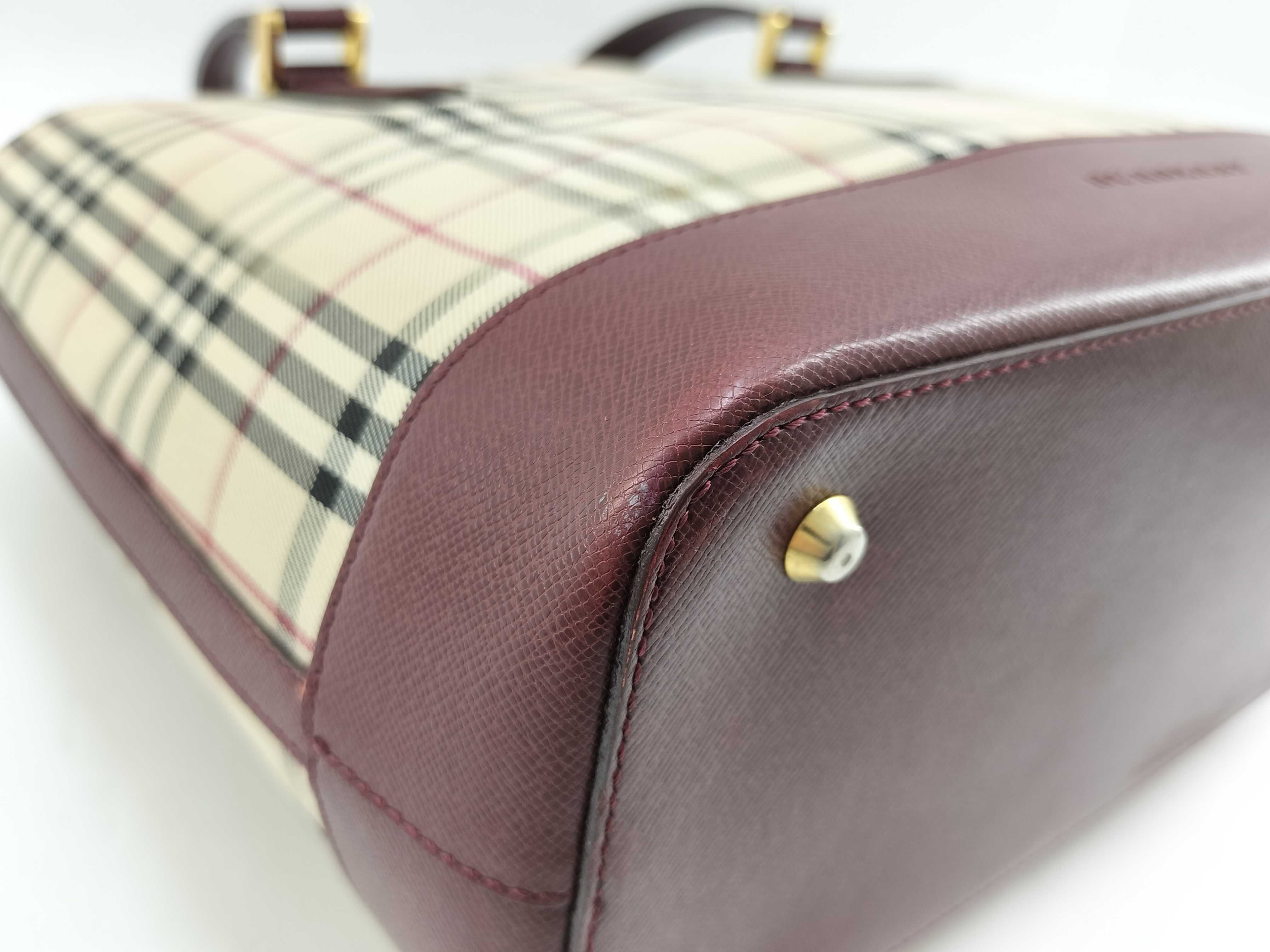 Nova Check Leather Handbag — view 7
