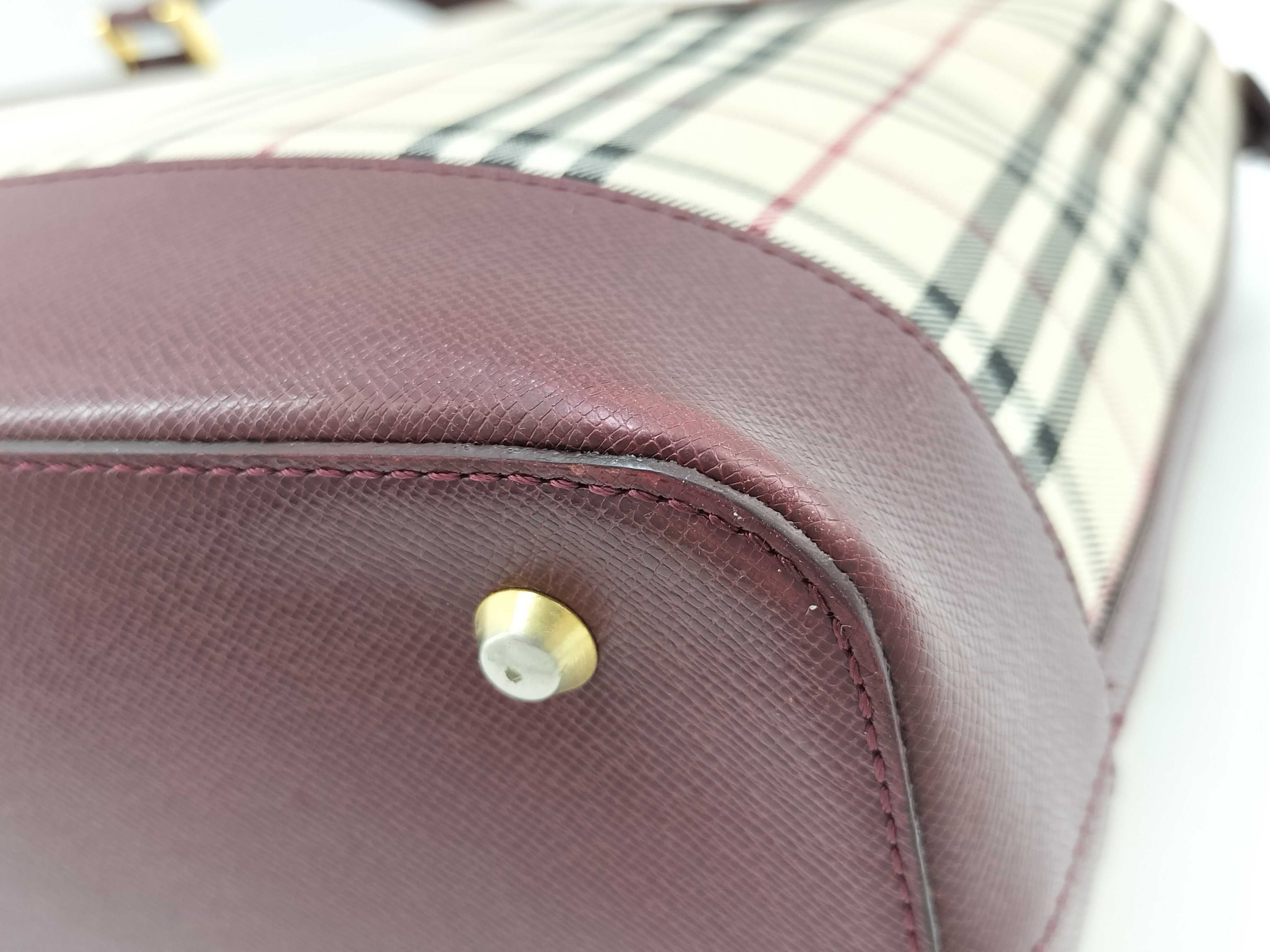 Nova Check Leather Handbag — view 8