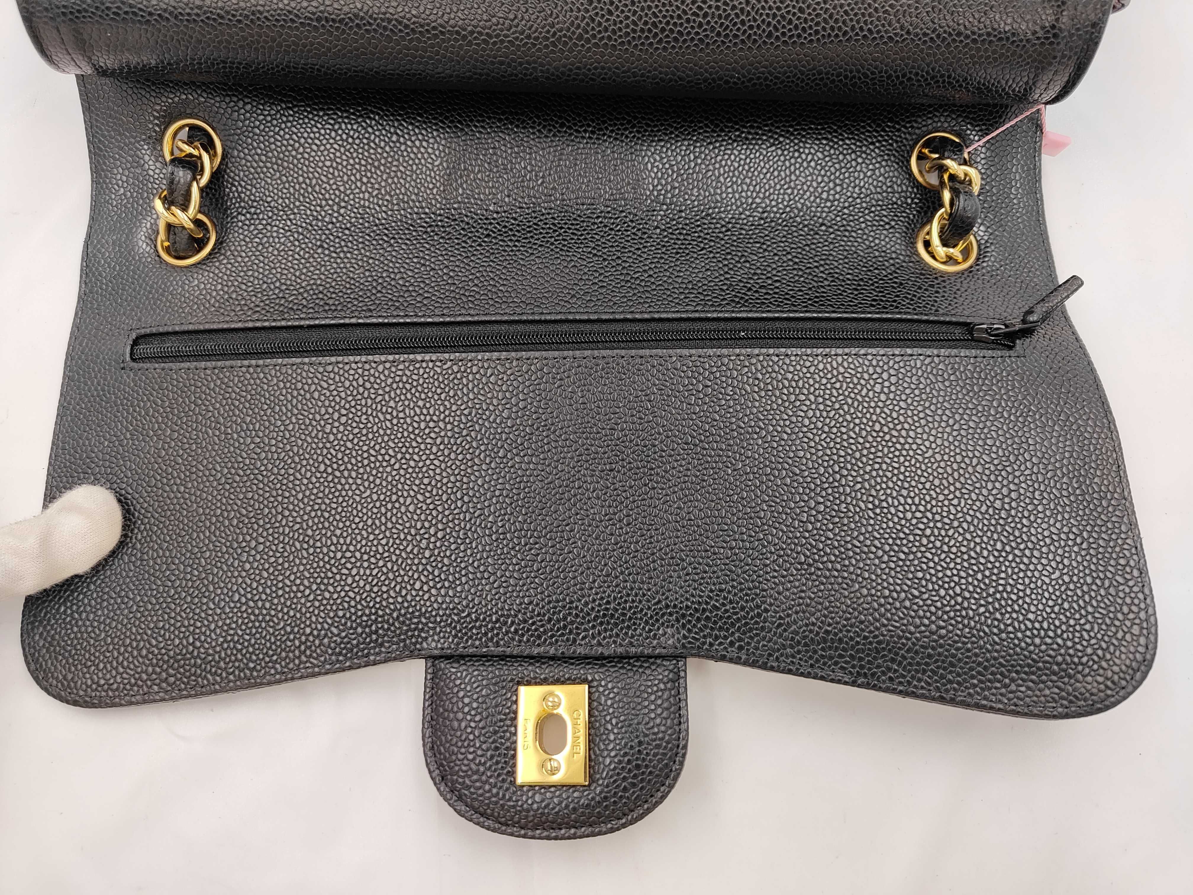 Jumbo Shoulder Bag (Black and Gold) — view 7