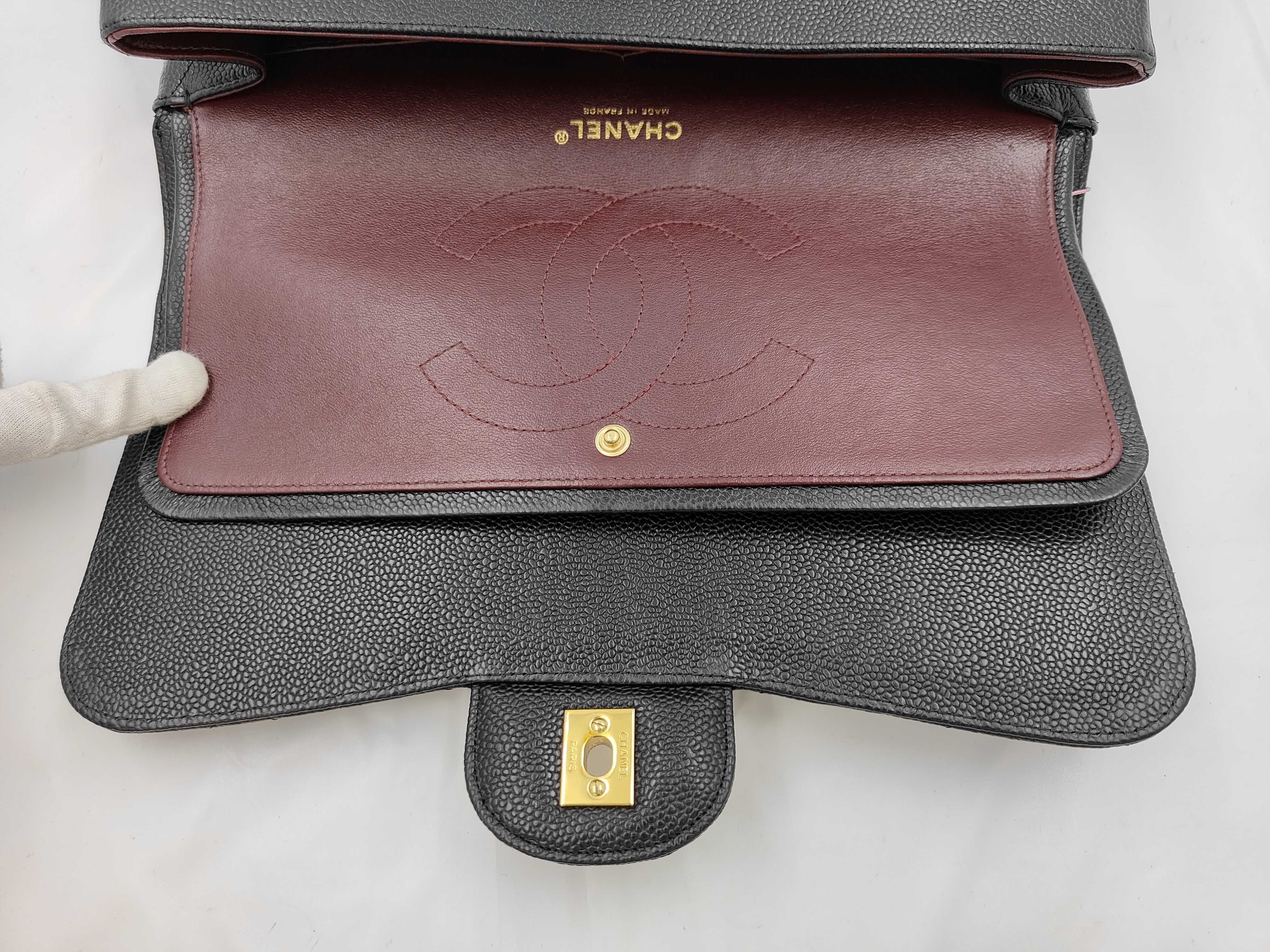 Jumbo Shoulder Bag (Black and Gold) — view 8