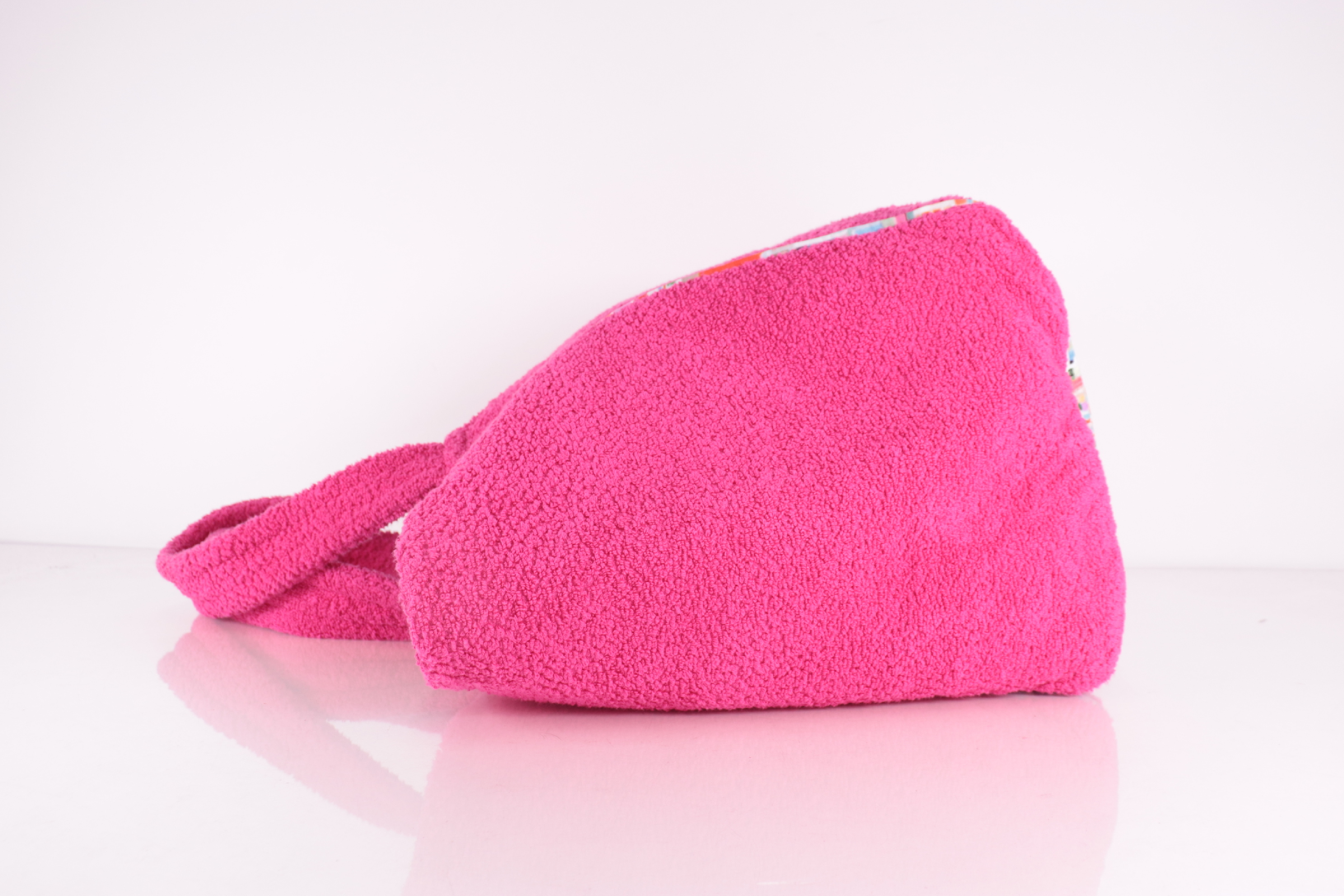 Coco Beach terrycloth tote bag, pink tote bag — view 3