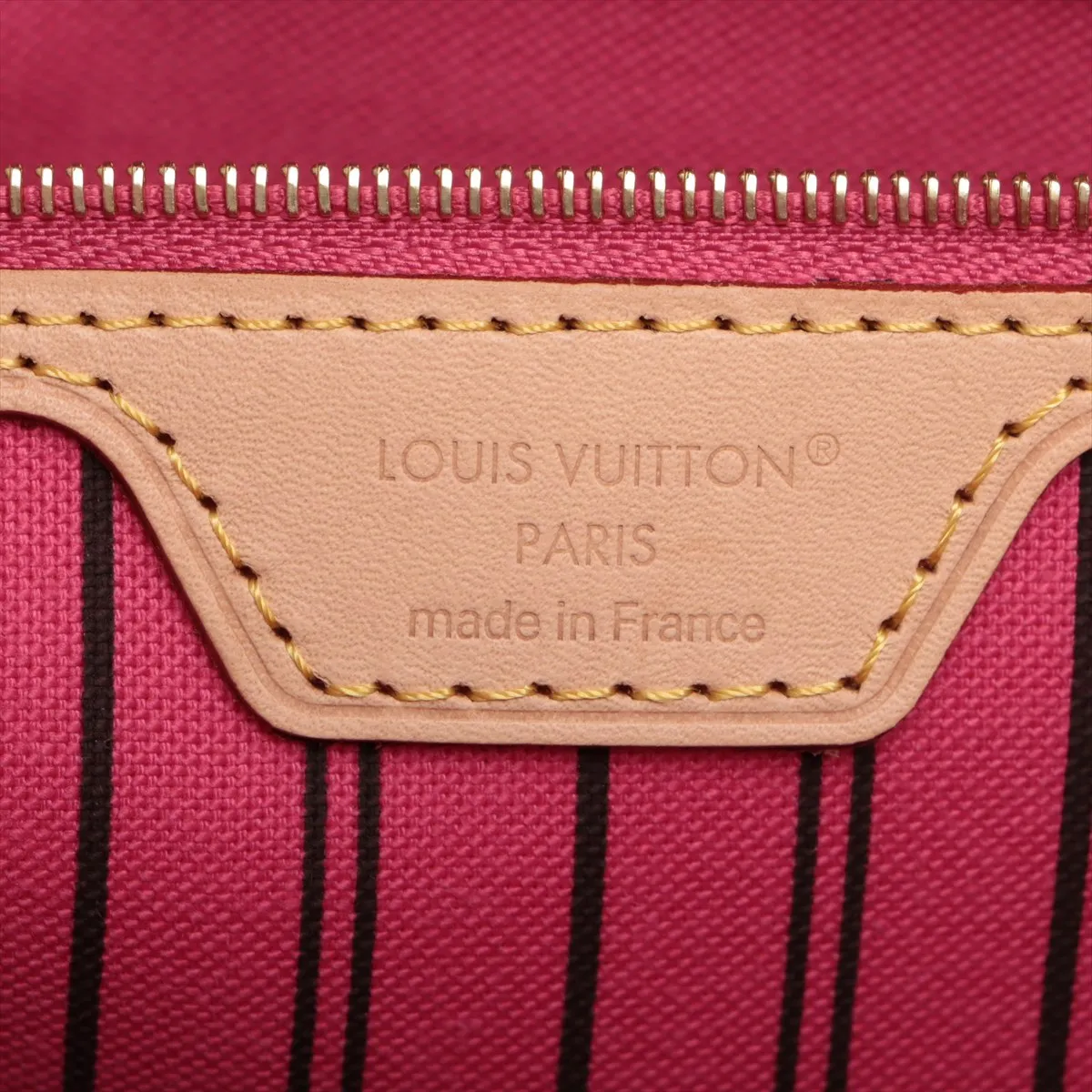 Monogram Neverfull Inside Out MM M12707 Brown x Pink RFID reaction available — view 9