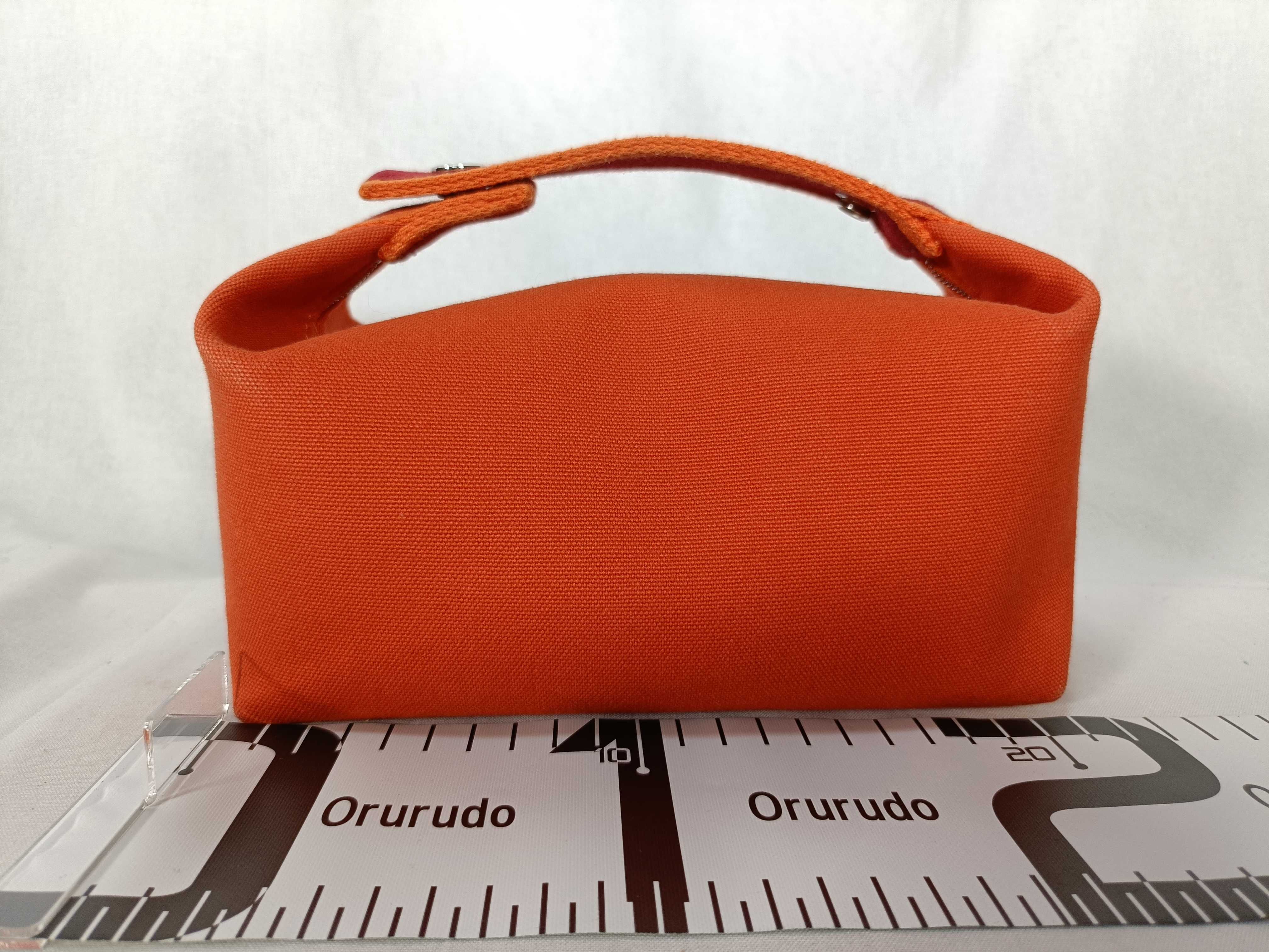 Bride à Black PM Canvas Handbag (Orange with Silver Hardware) — view 2