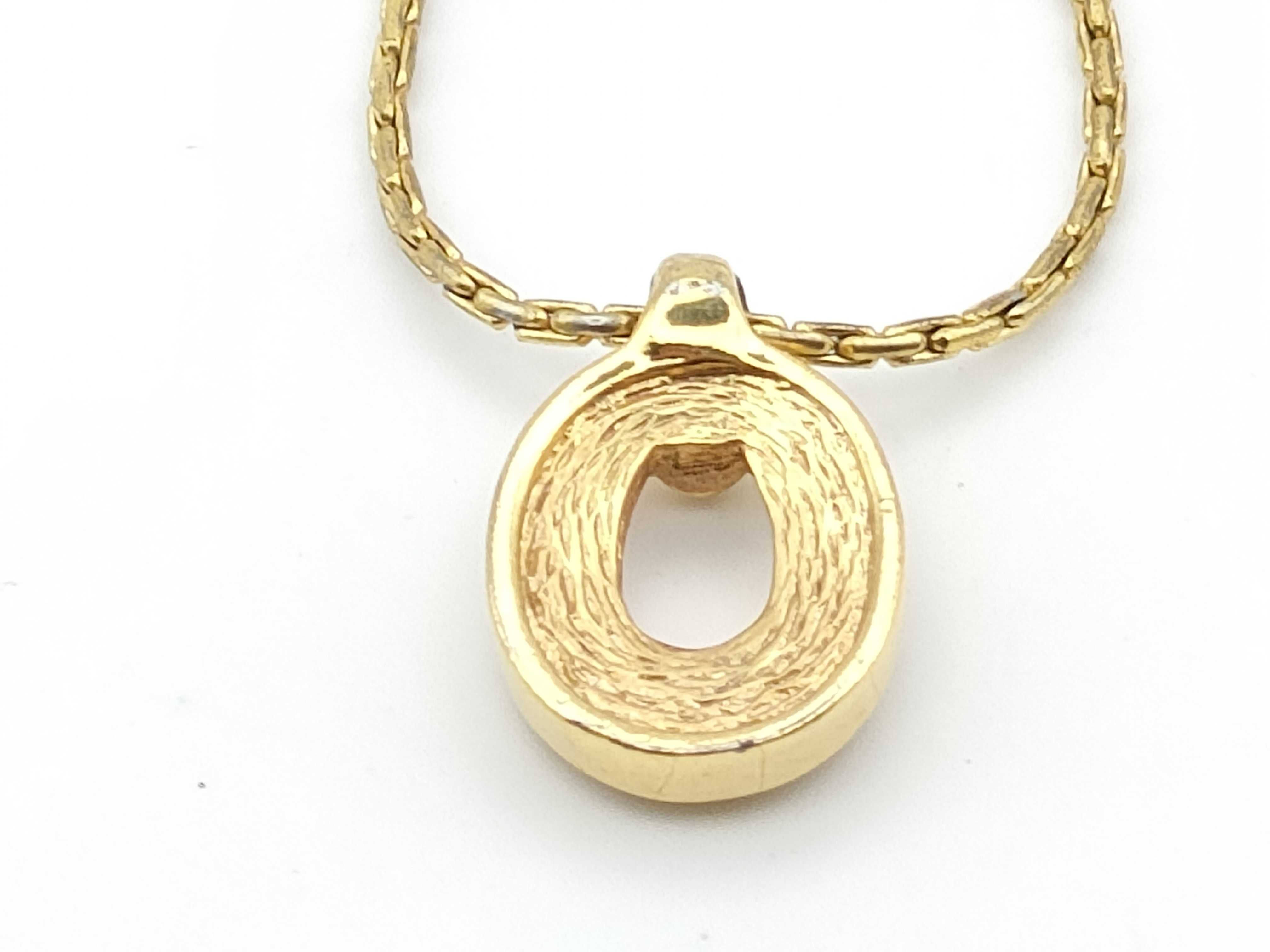 necklace with rhinestones, 4.8g. — view 2