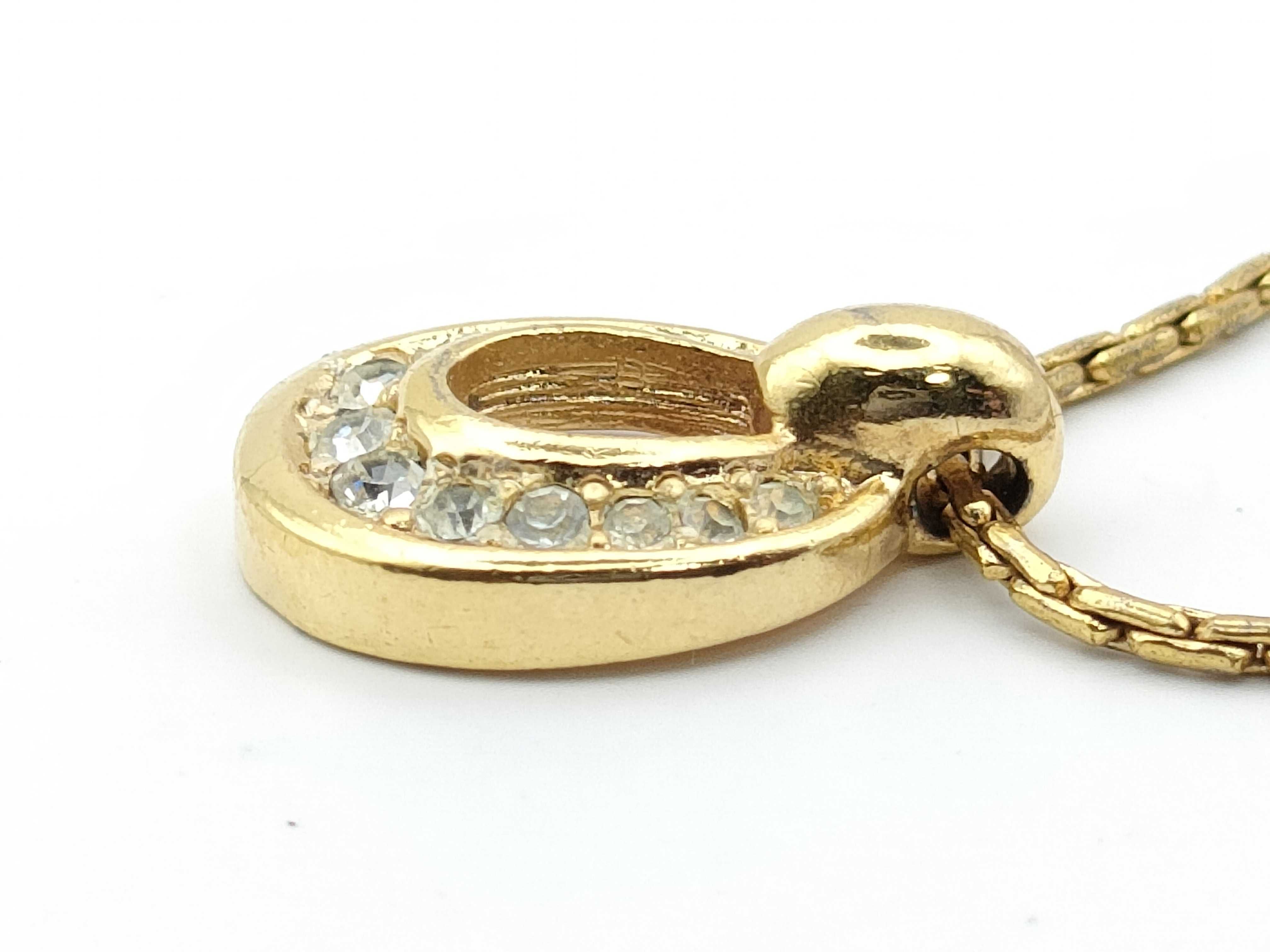 necklace with rhinestones, 4.8g. — view 3
