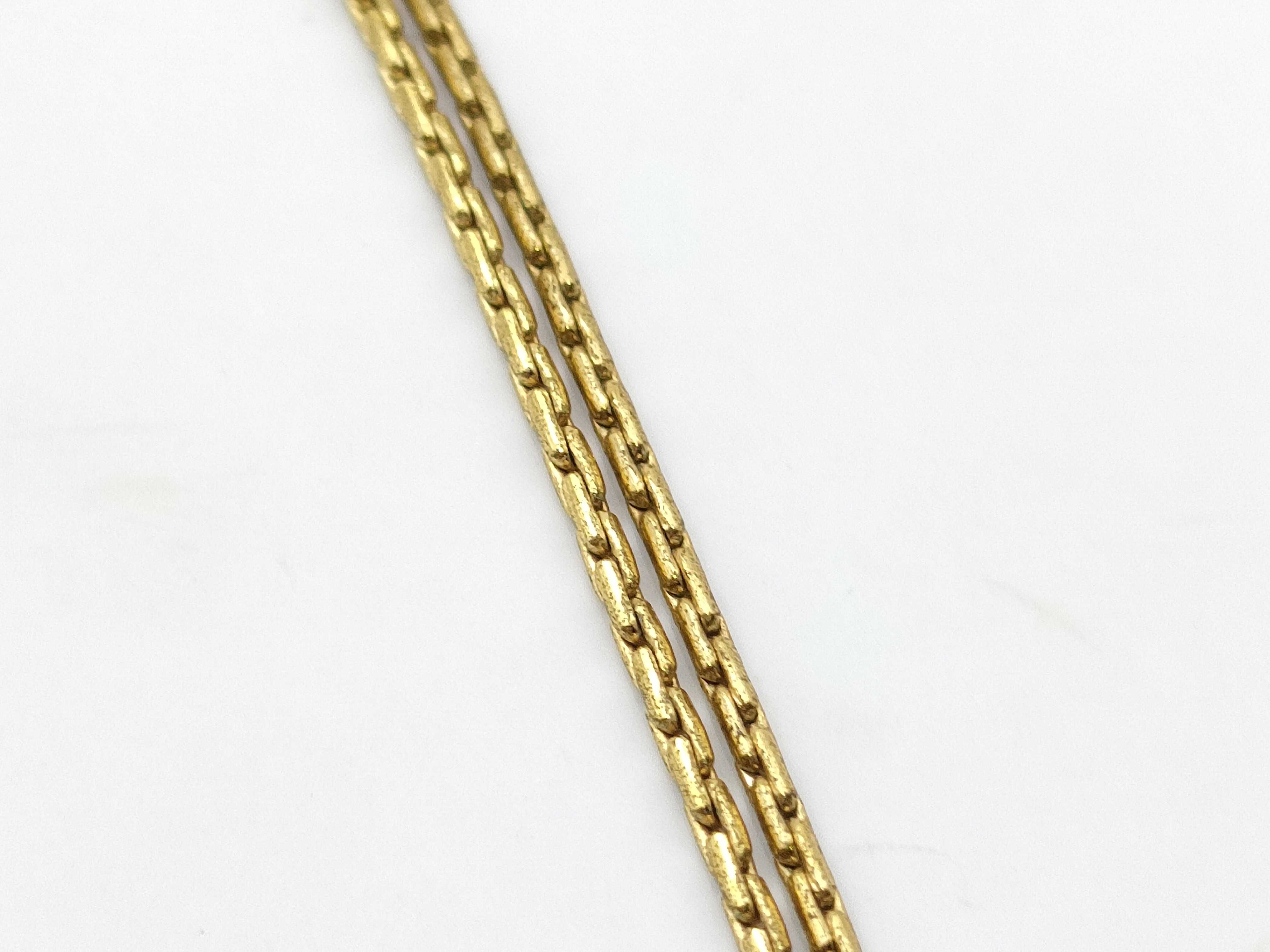 necklace with rhinestones, 4.8g. — view 7