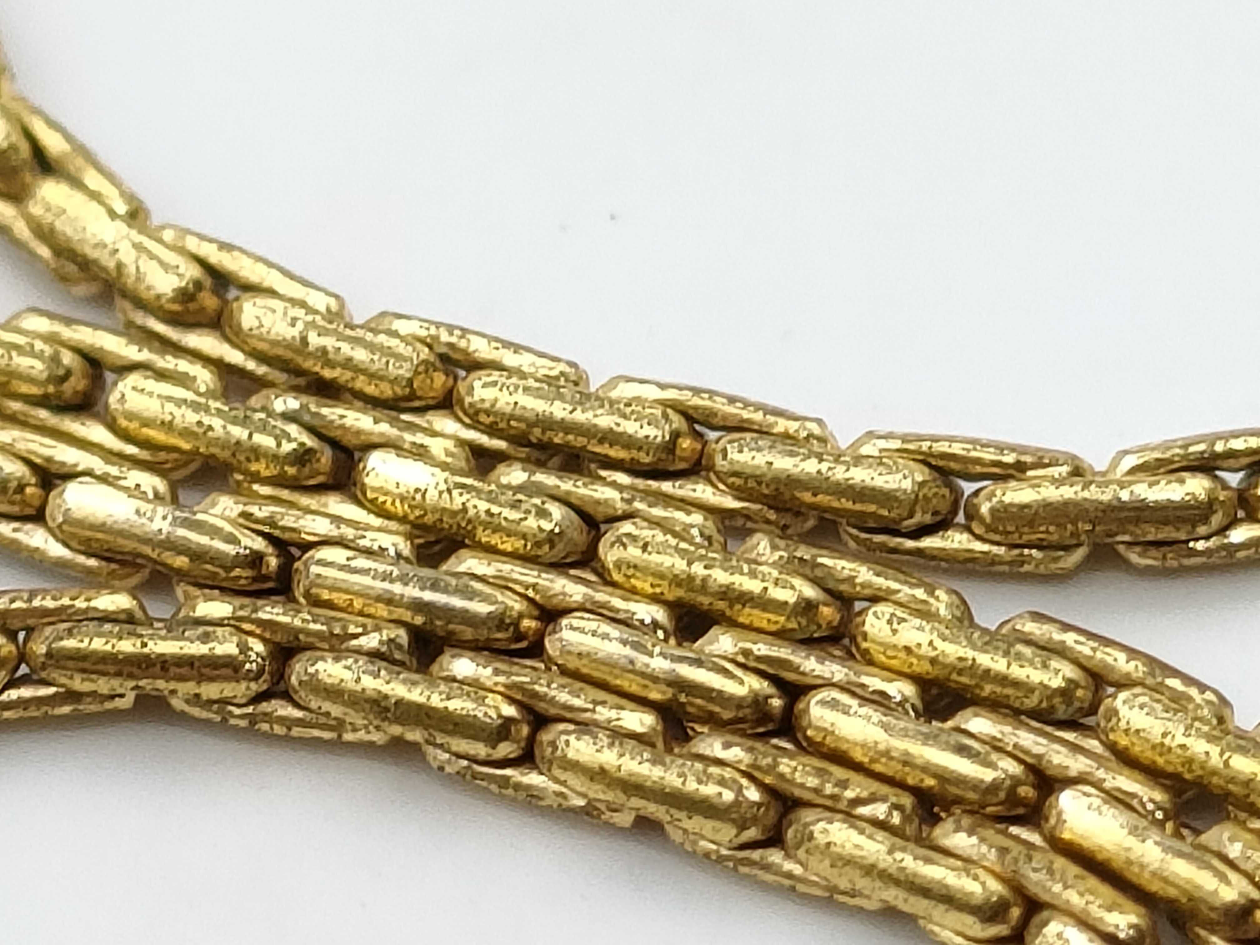 necklace with rhinestones, 4.8g. — view 10
