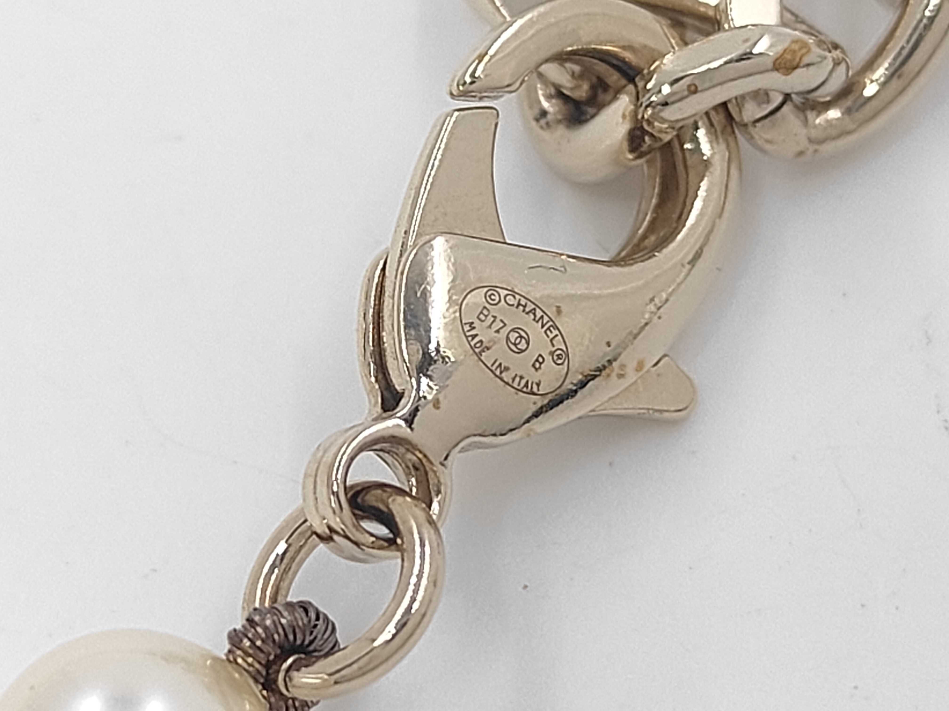 Bracelet/Bangle with Gold Plated Hardware and Faux Pearls (B17B) — view 4