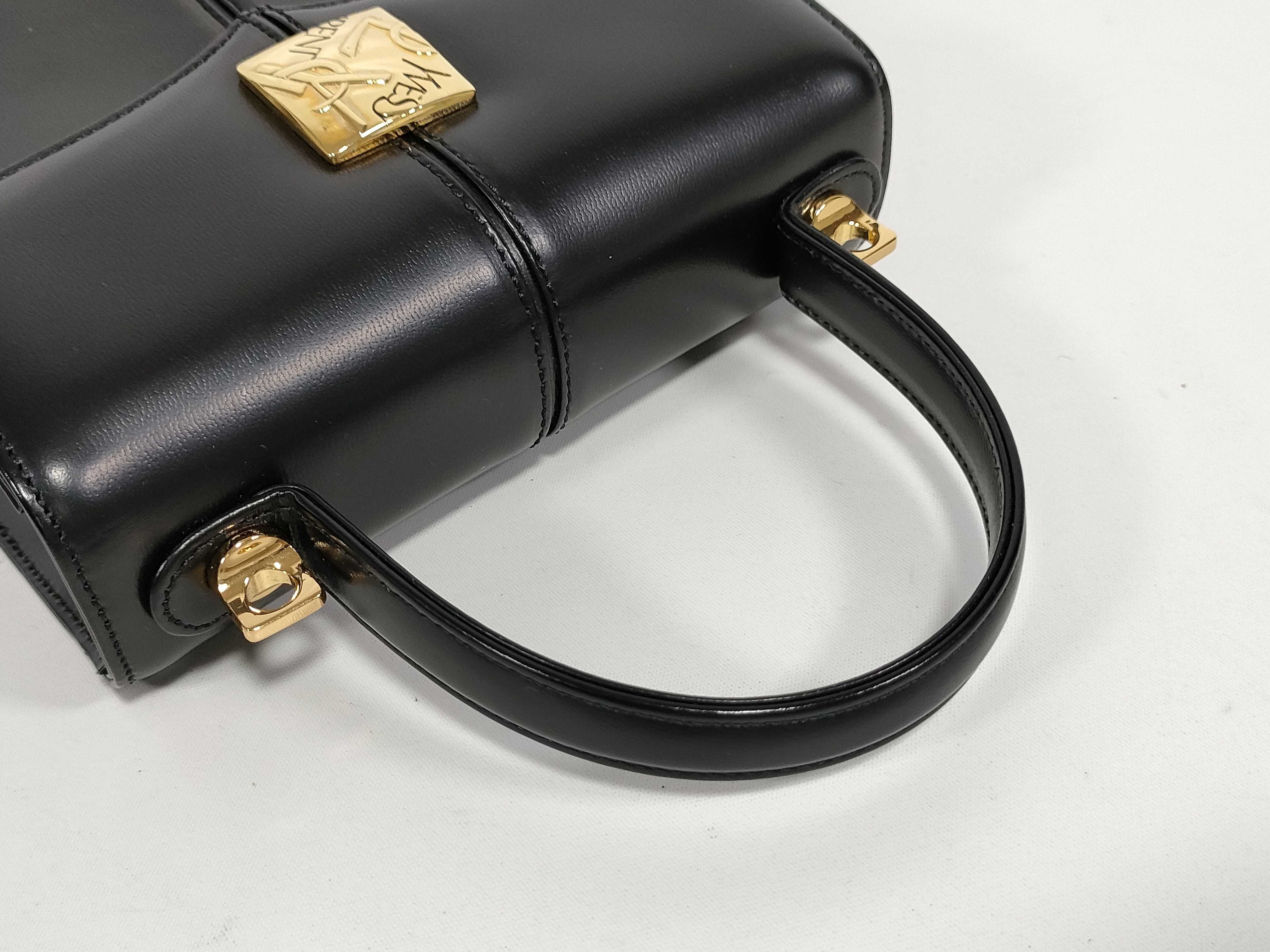Leather 2-Way Top Handle Shoulder Strap Handbag — view 3