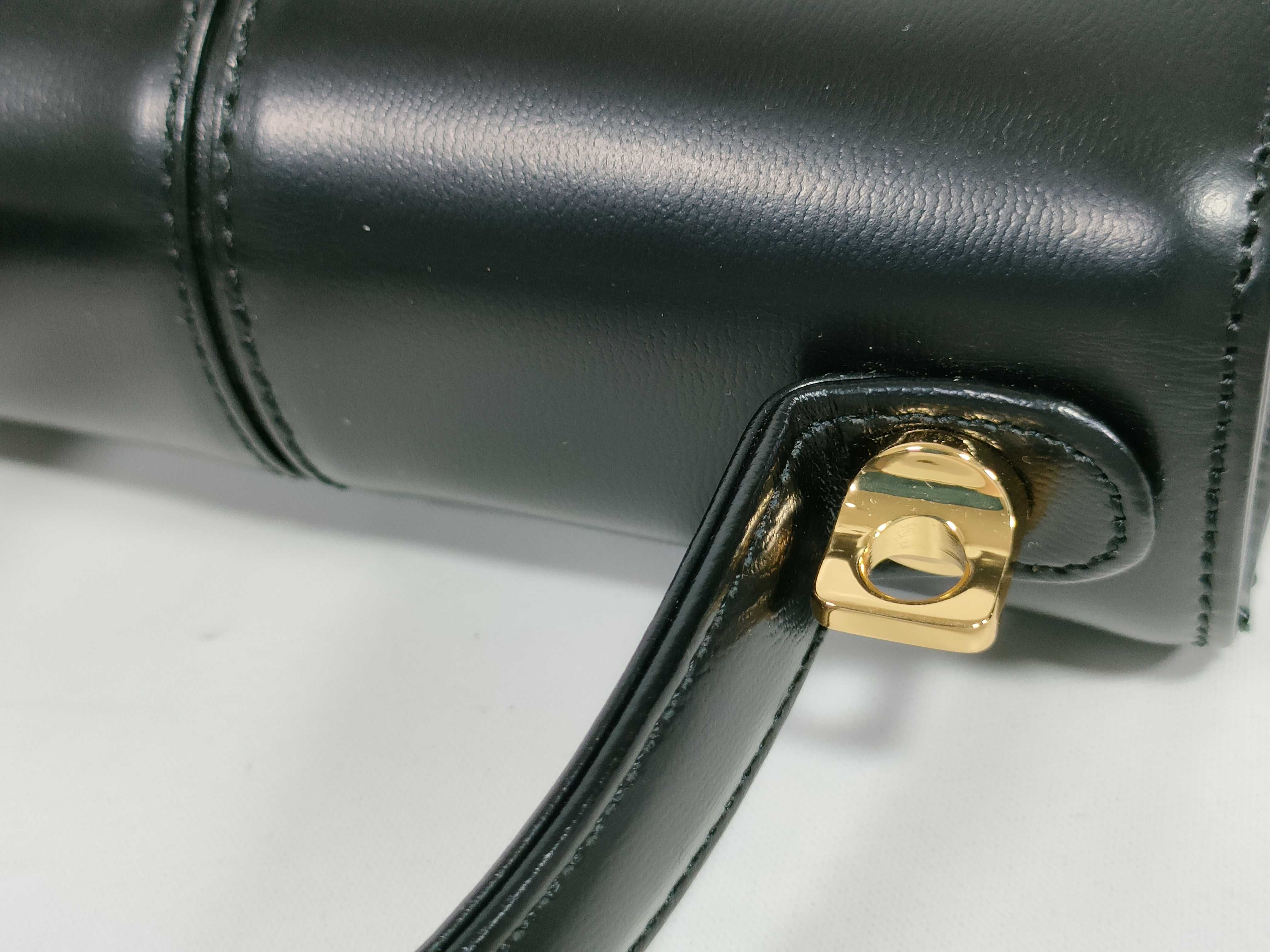 Leather 2-Way Top Handle Shoulder Strap Handbag — view 5