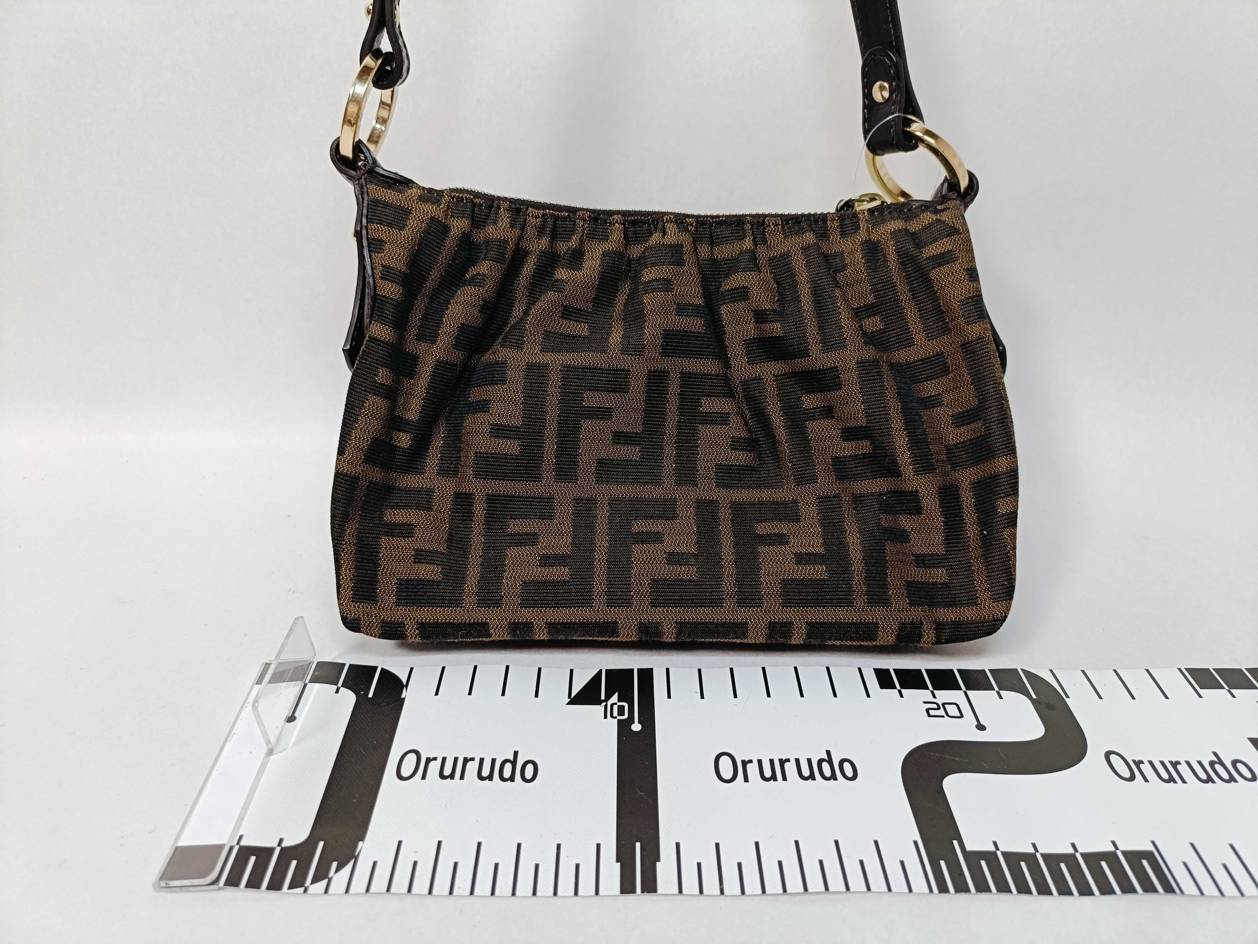 Zucca pattern mini handbag charm — view 2