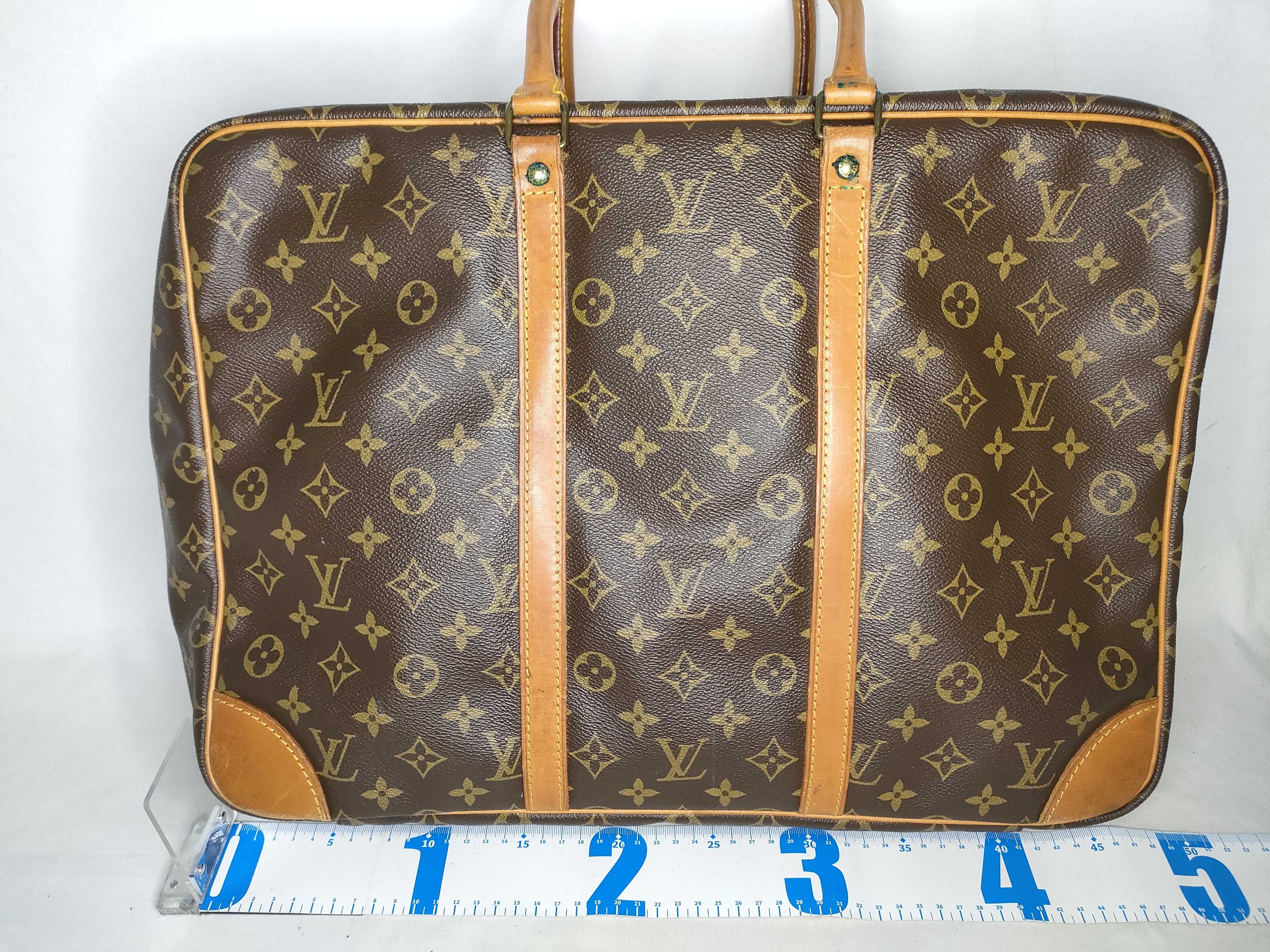 Monogram Sirius 50 M41406 863VI Boston Bag with Name Tag — view 2
