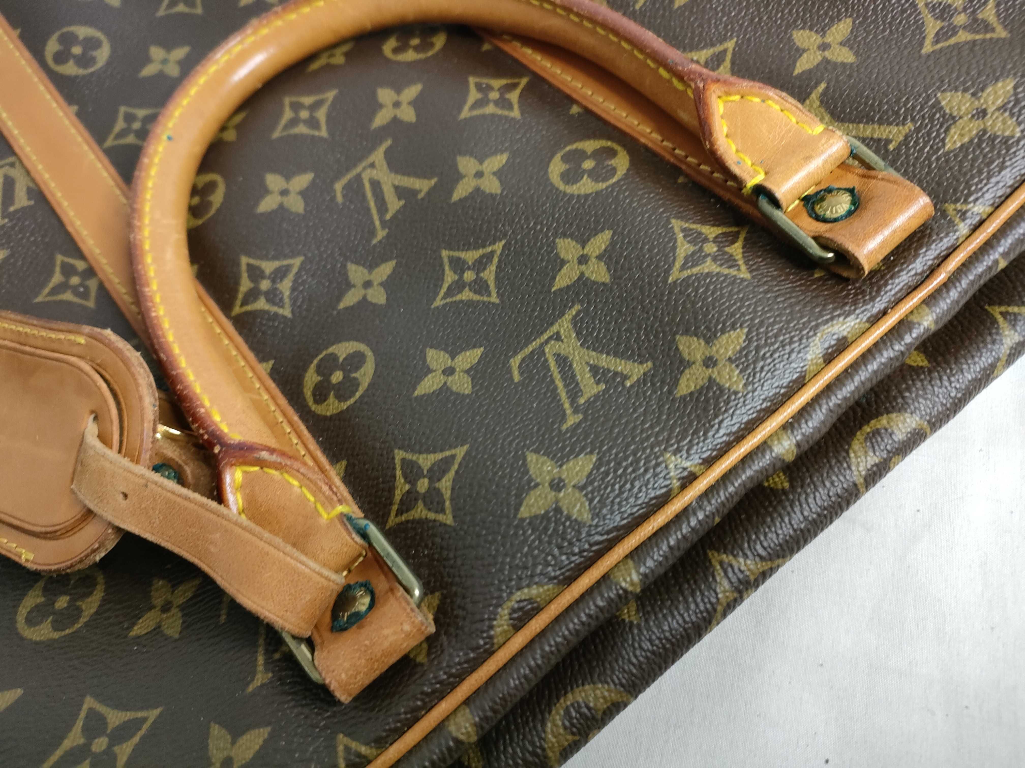 Monogram Sirius 50 M41406 863VI Boston Bag with Name Tag — view 14