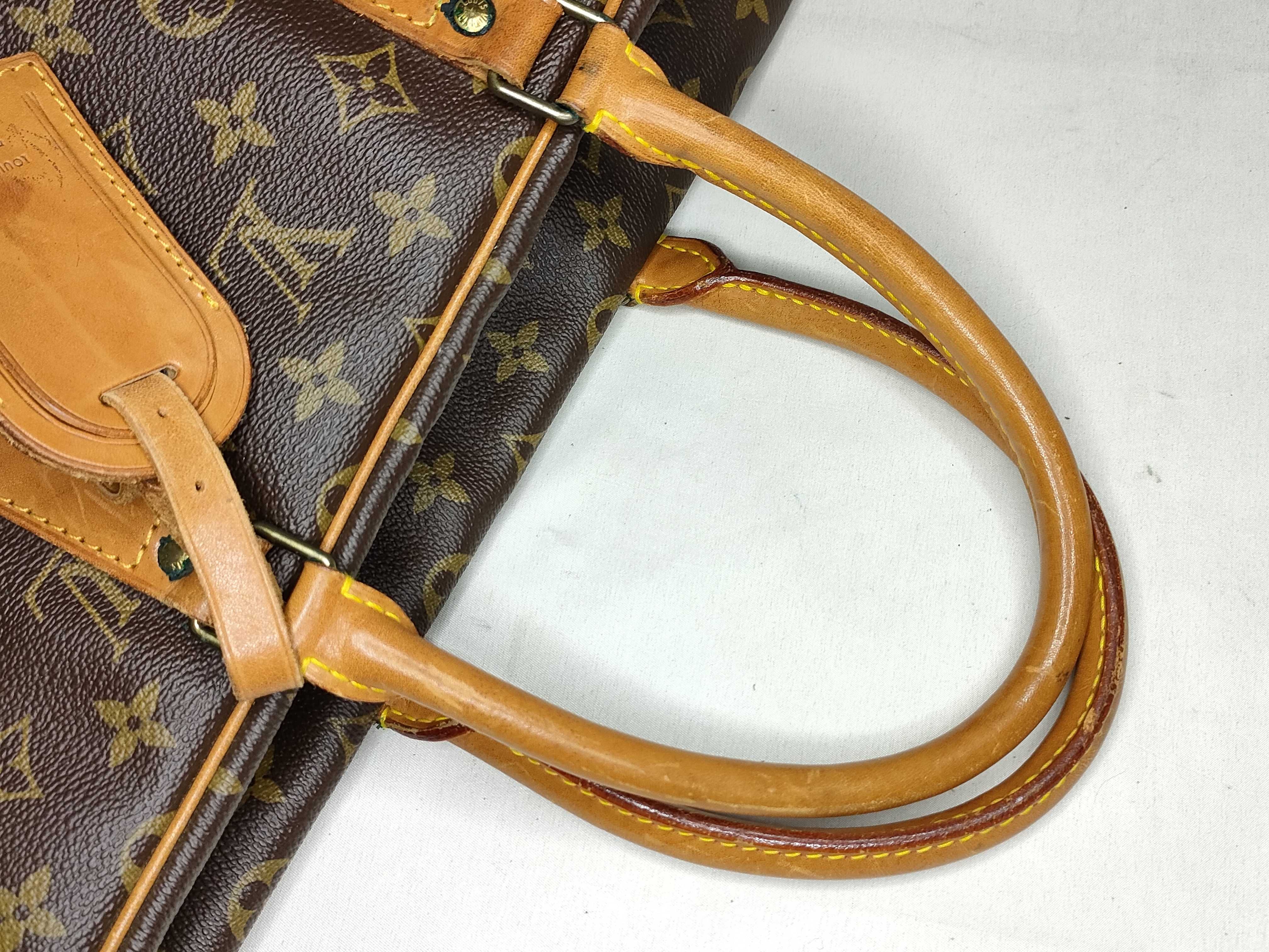 Monogram Sirius 50 M41406 863VI Boston Bag with Name Tag — view 3
