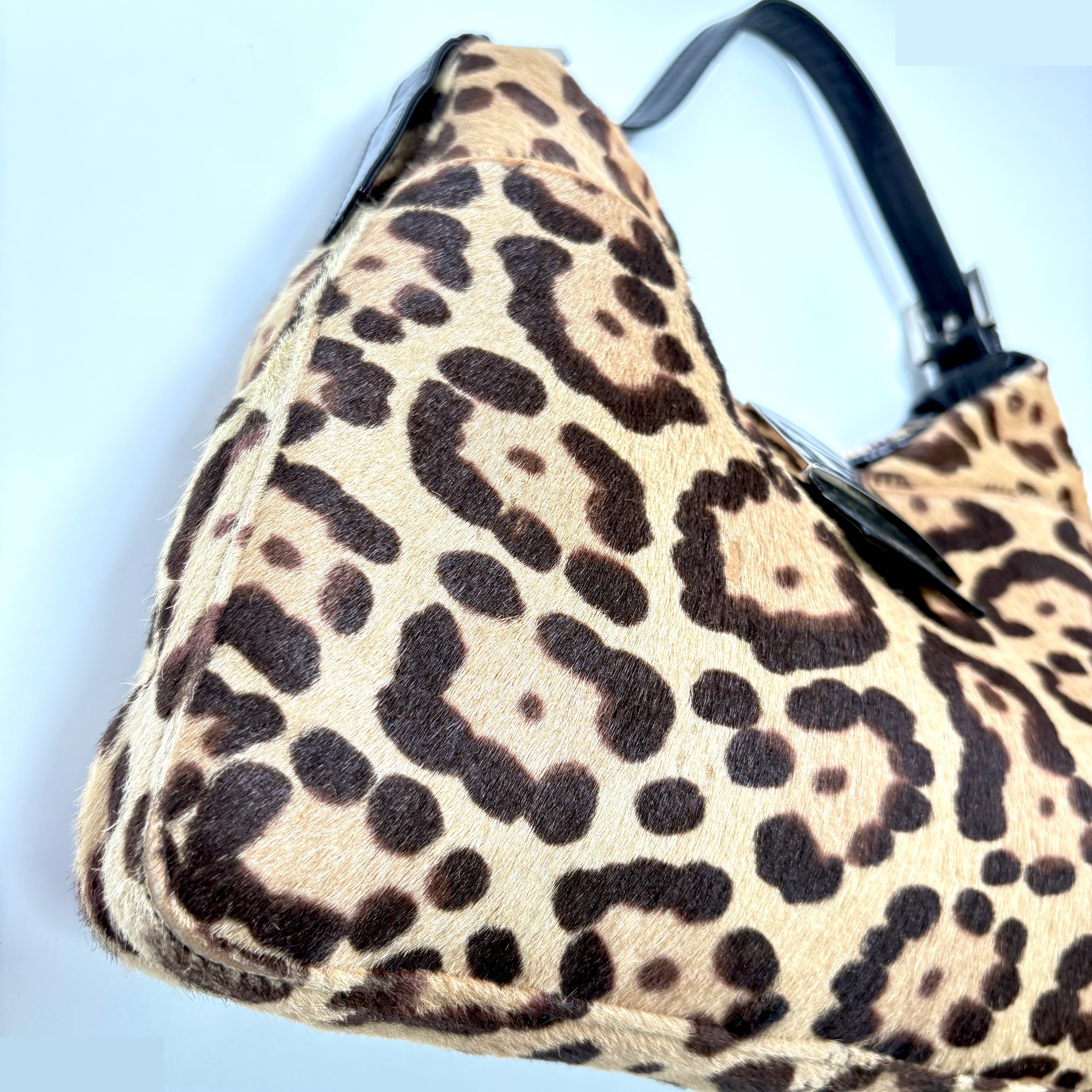 Calf hair leopard print Mamma Bucket (bag) - handbag — view 5