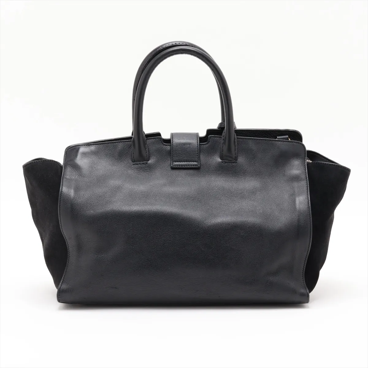 Downtown Cabas Leather 2-Way Handbag, Black, 436832 — view 2