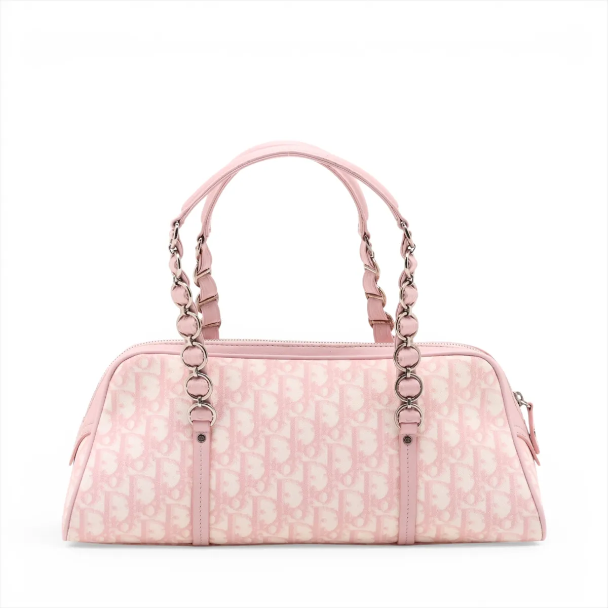 Trotter Romantic PVC x Leather Handbag Pink — view 2