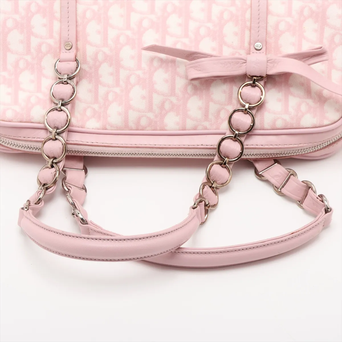 Trotter Romantic PVC x Leather Handbag Pink — view 5