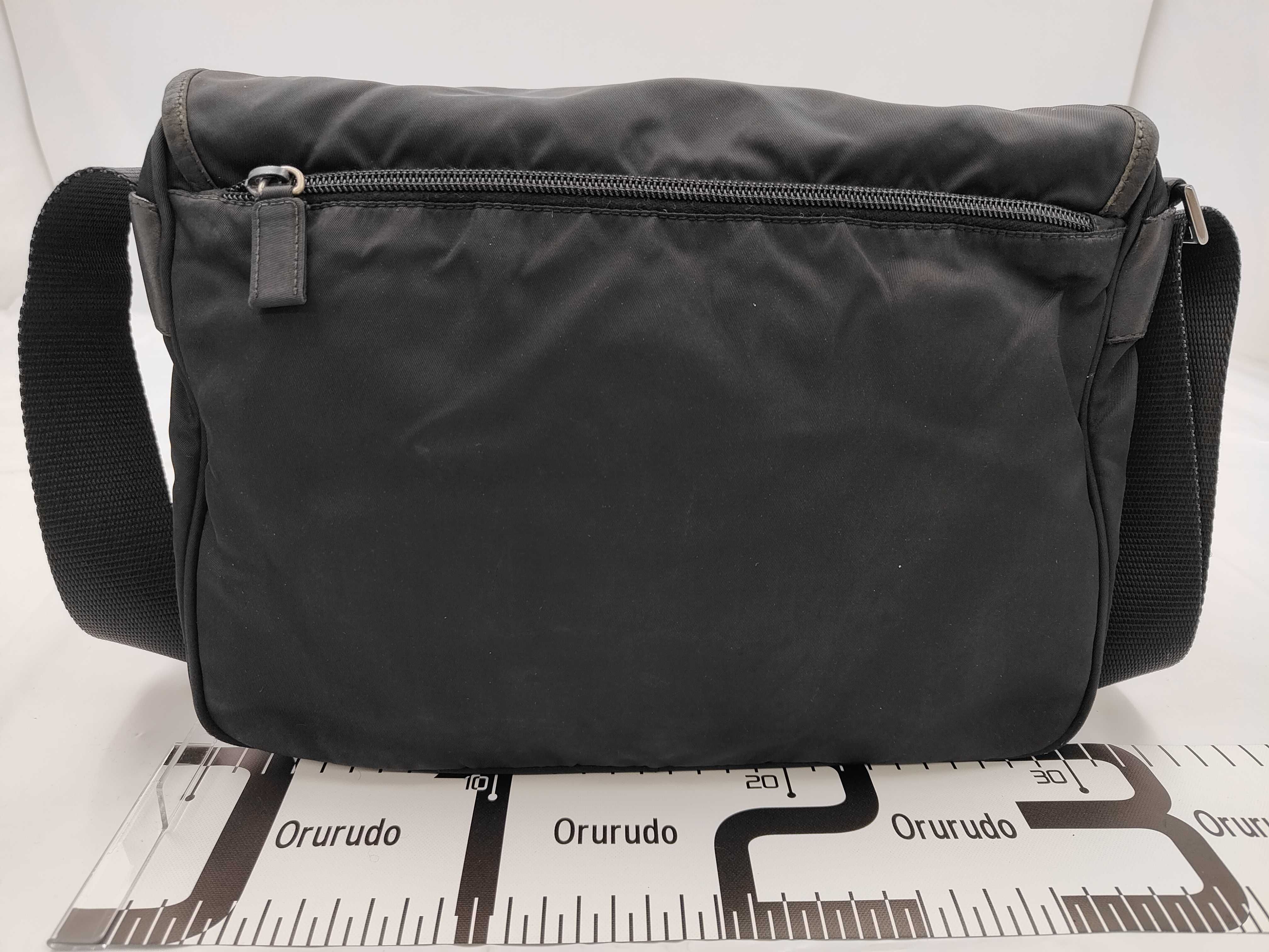 Nylon Shoulder Bag, Black Nylon Shoulder Bag — view 2