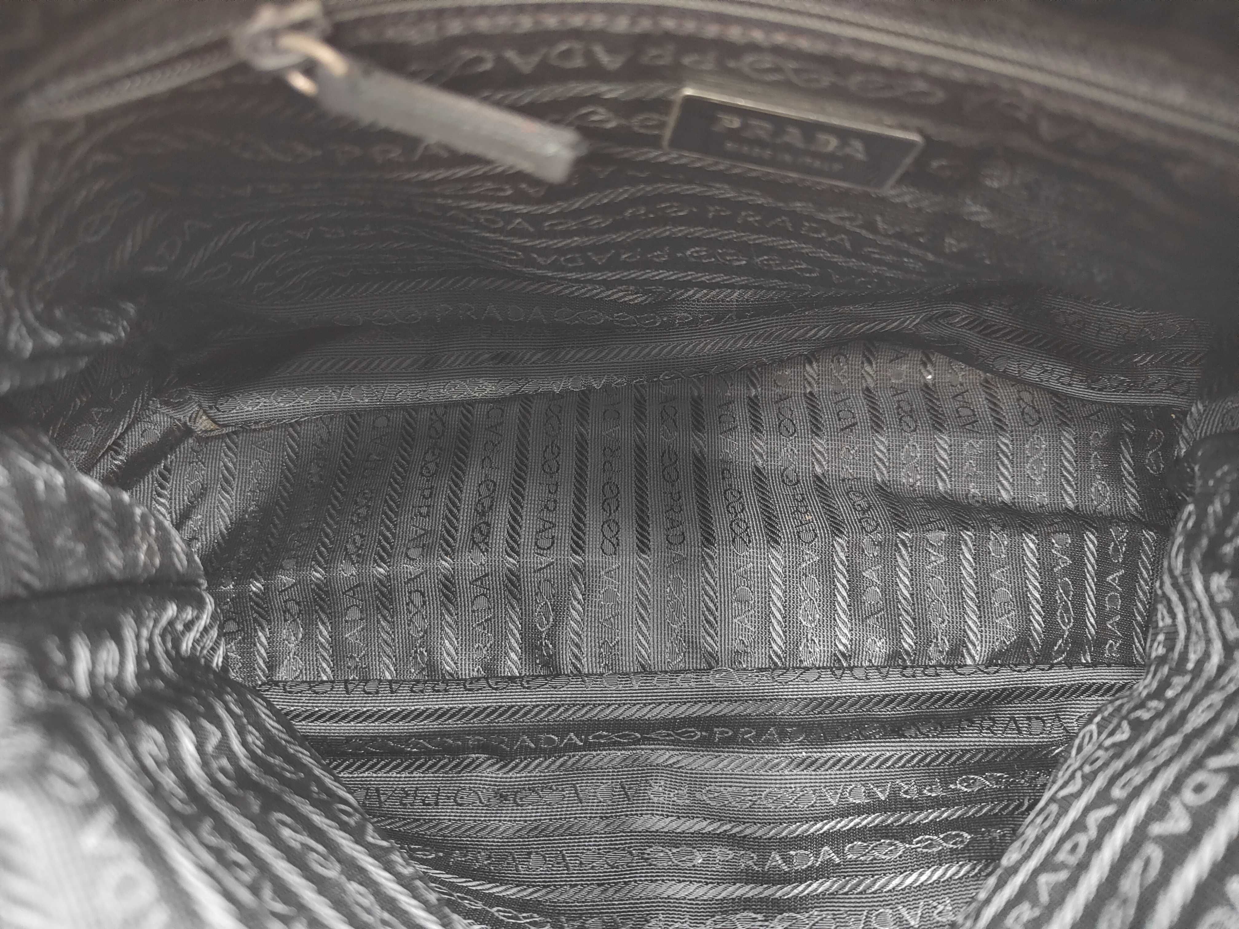 Nylon Shoulder Bag, Black Nylon Shoulder Bag — view 11