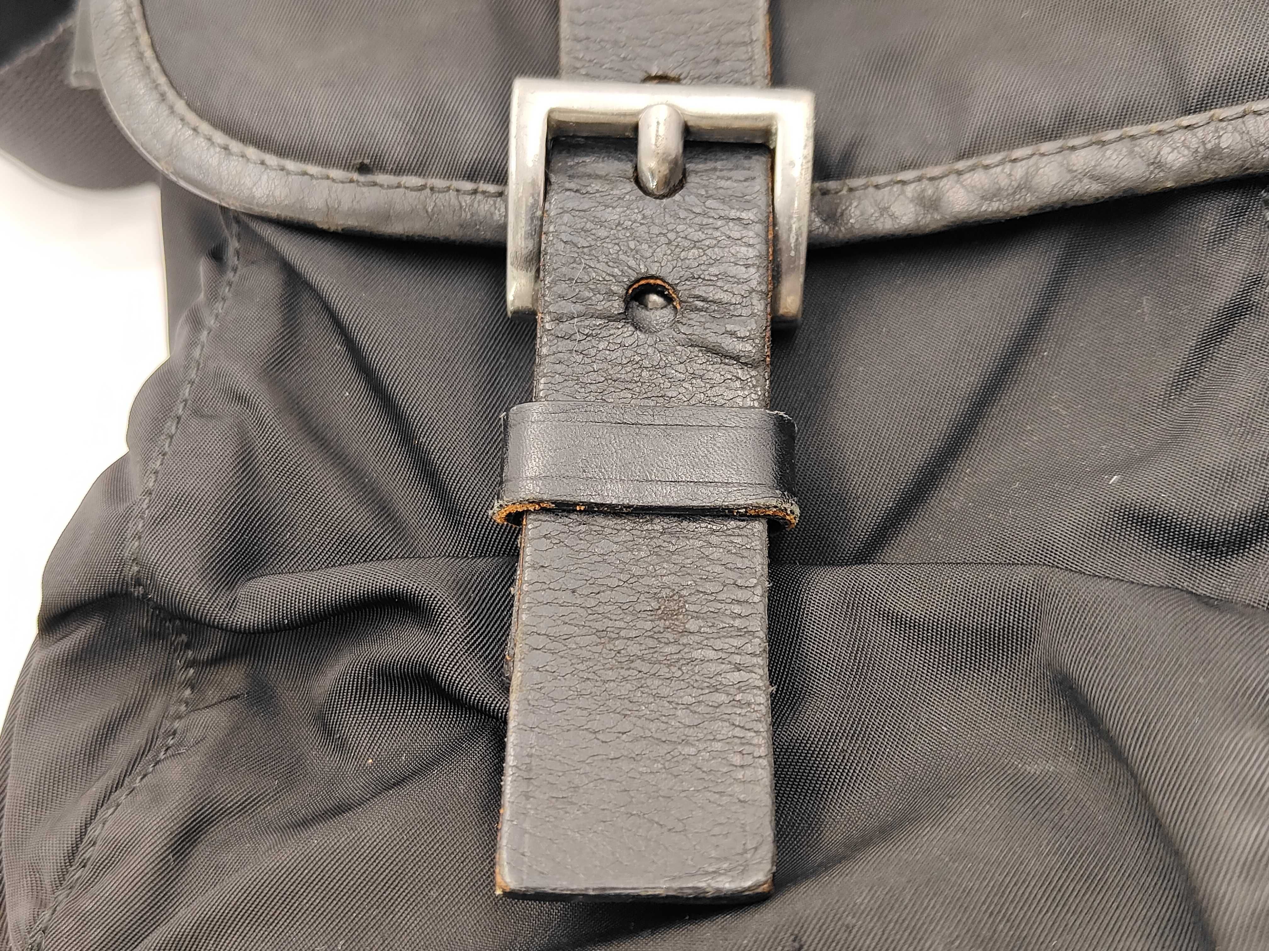 Nylon Shoulder Bag, Black Nylon Shoulder Bag — view 15