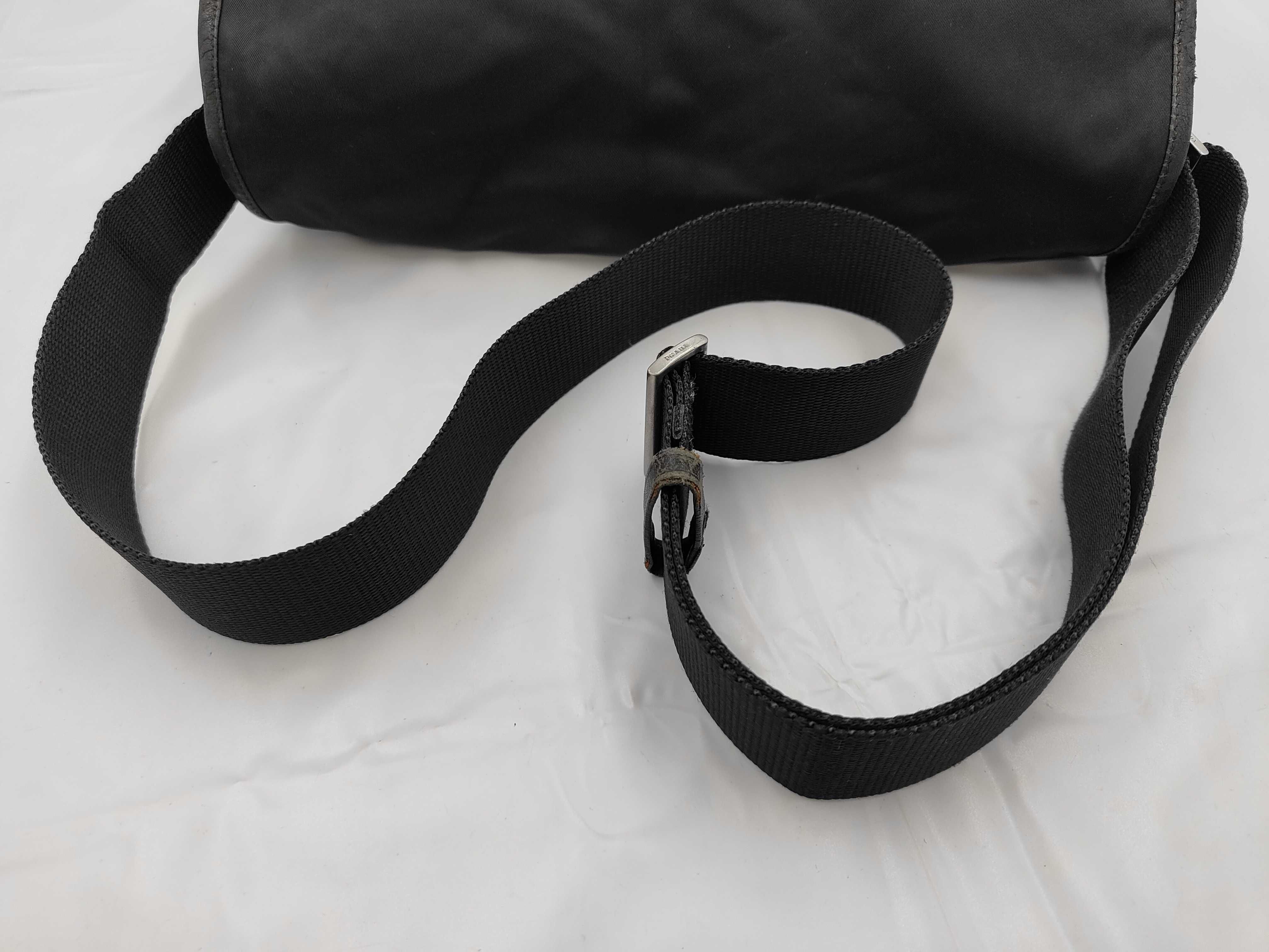 Nylon Shoulder Bag, Black Nylon Shoulder Bag — view 3