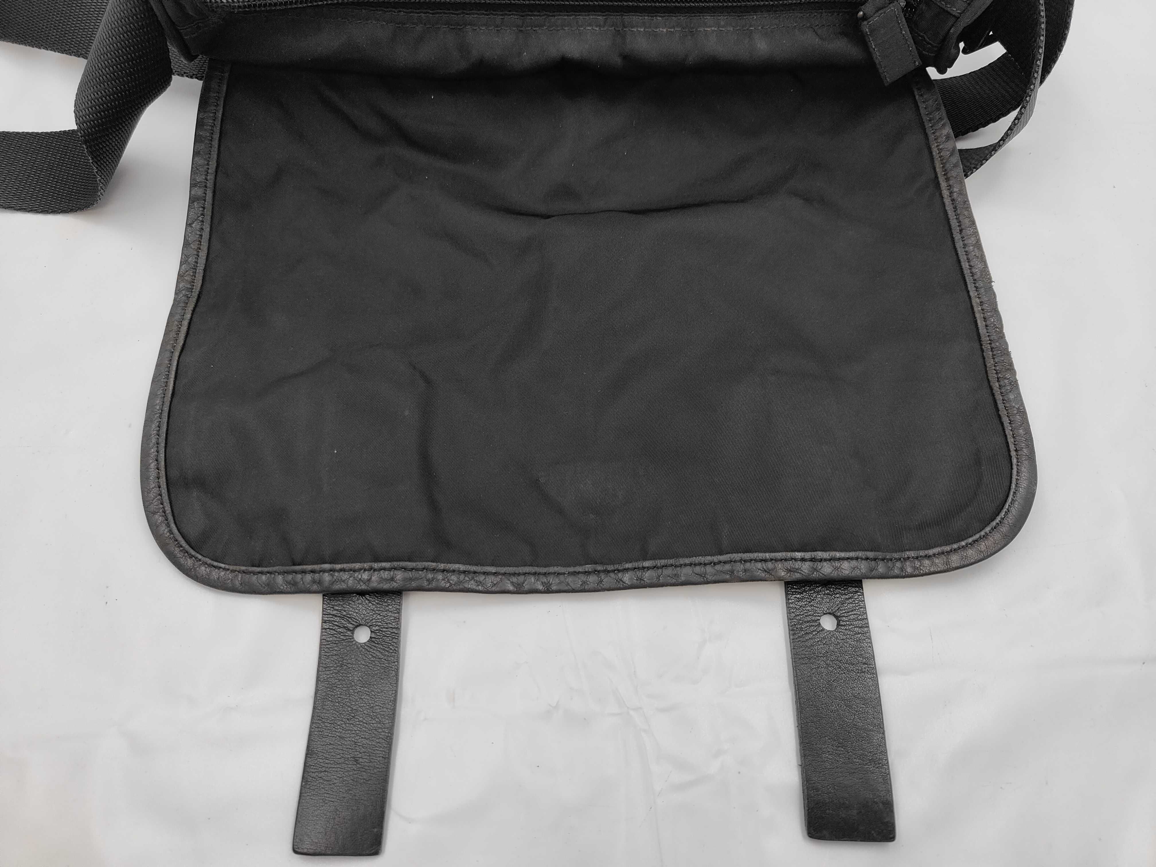 Nylon Shoulder Bag, Black Nylon Shoulder Bag — view 9