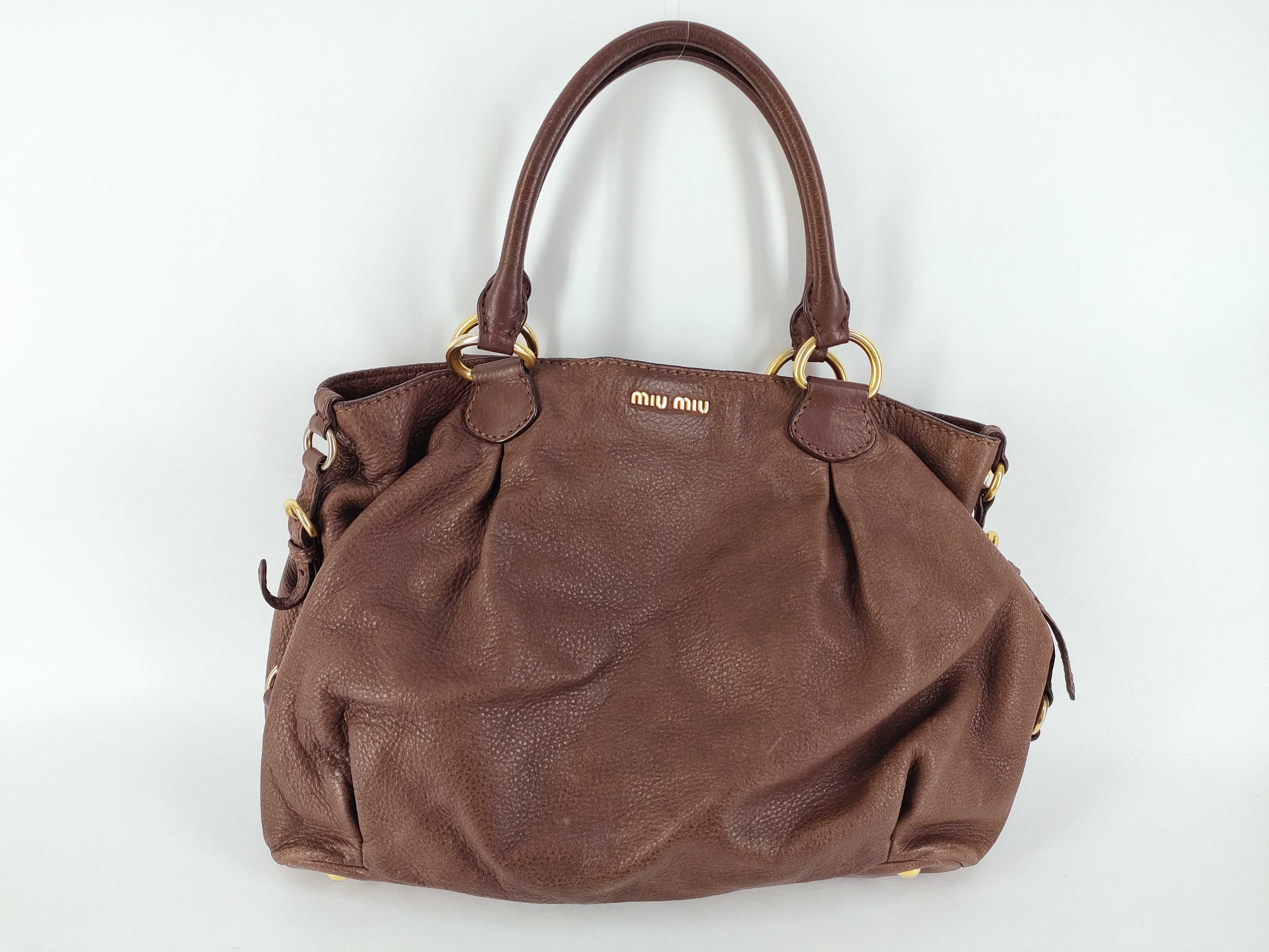 MIUMIU one shoulder bag leather logo