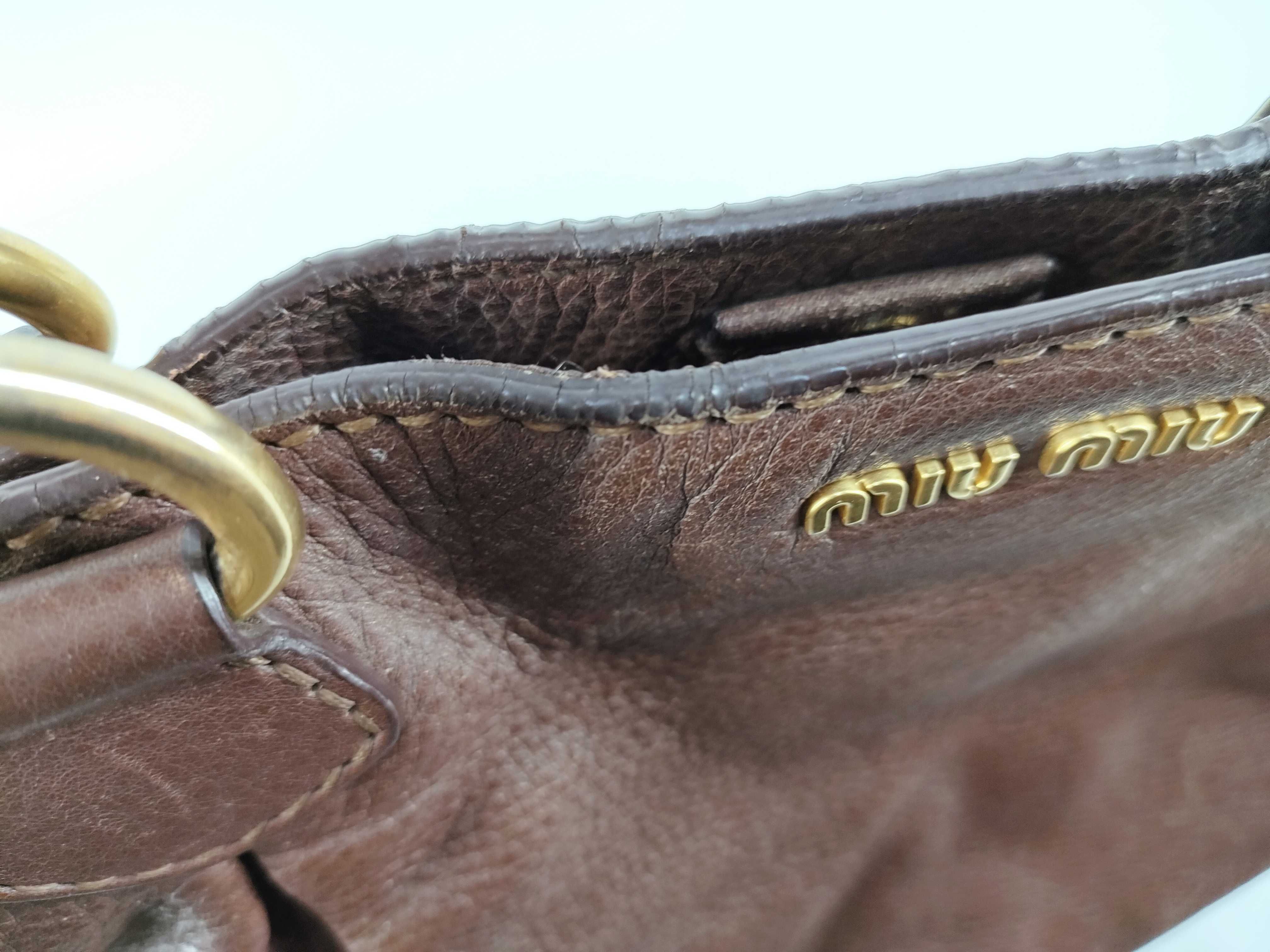 MIUMIU one shoulder bag leather logo — view 11
