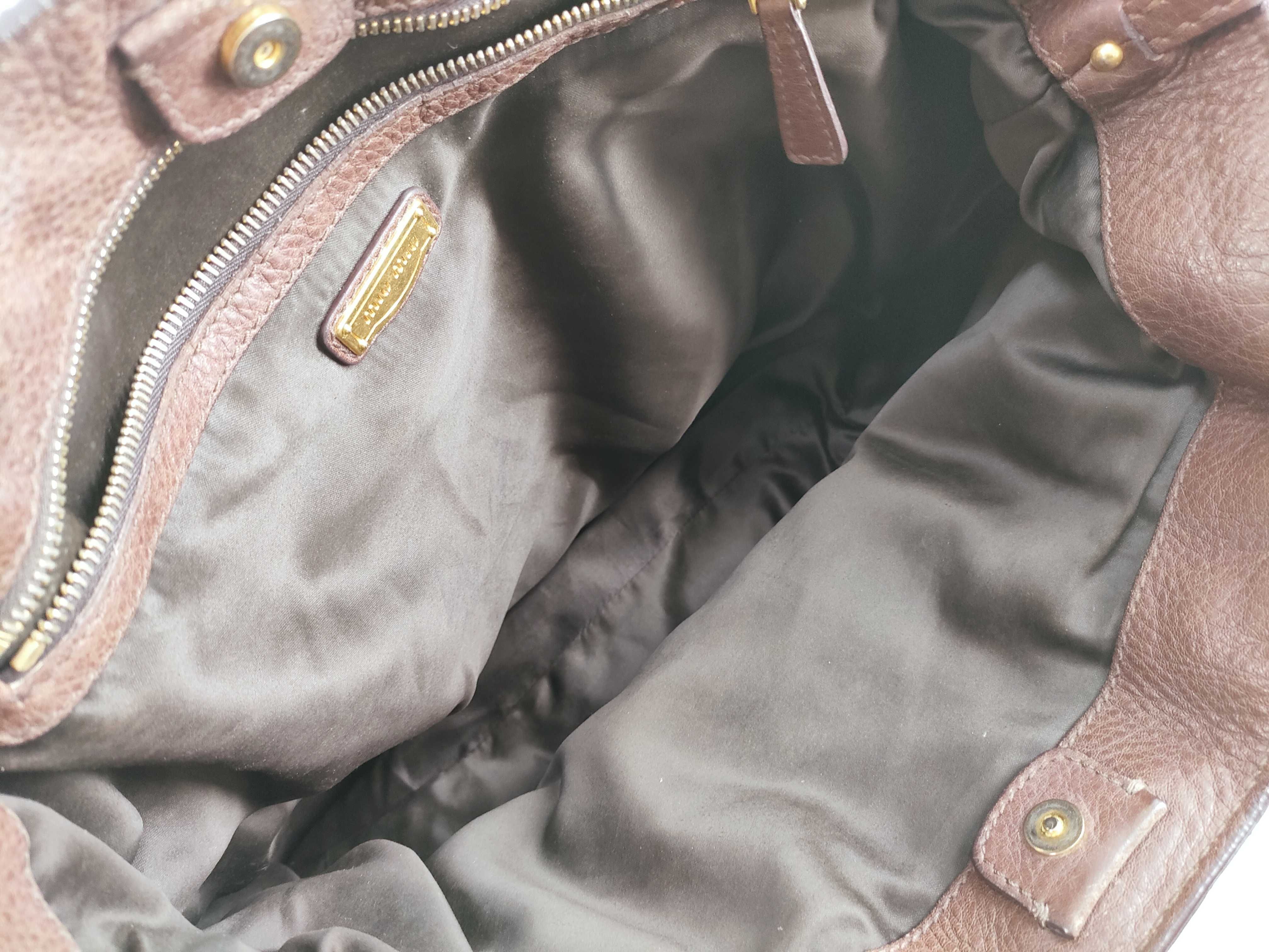 MIUMIU one shoulder bag leather logo — view 12