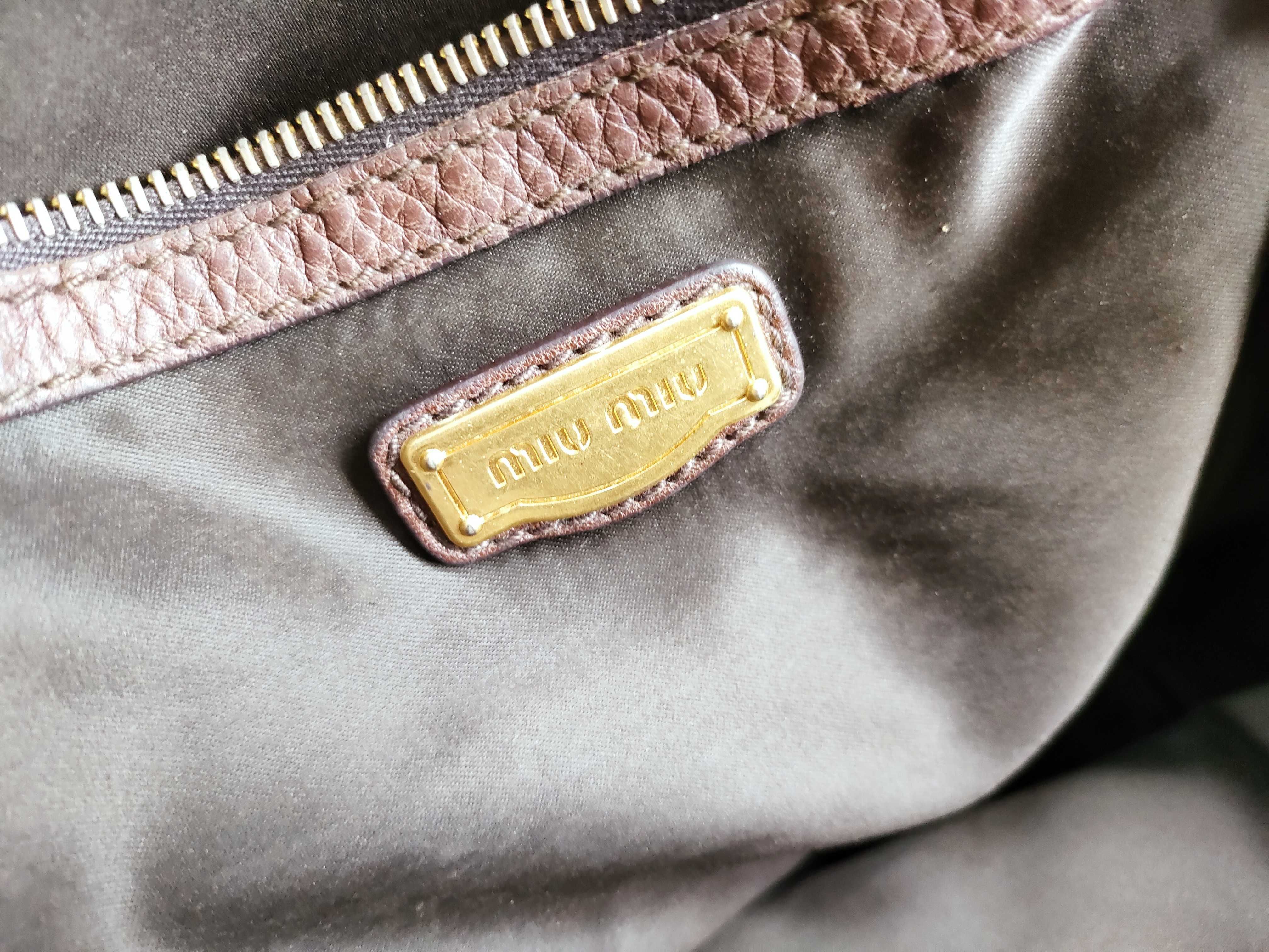 MIUMIU one shoulder bag leather logo — view 15