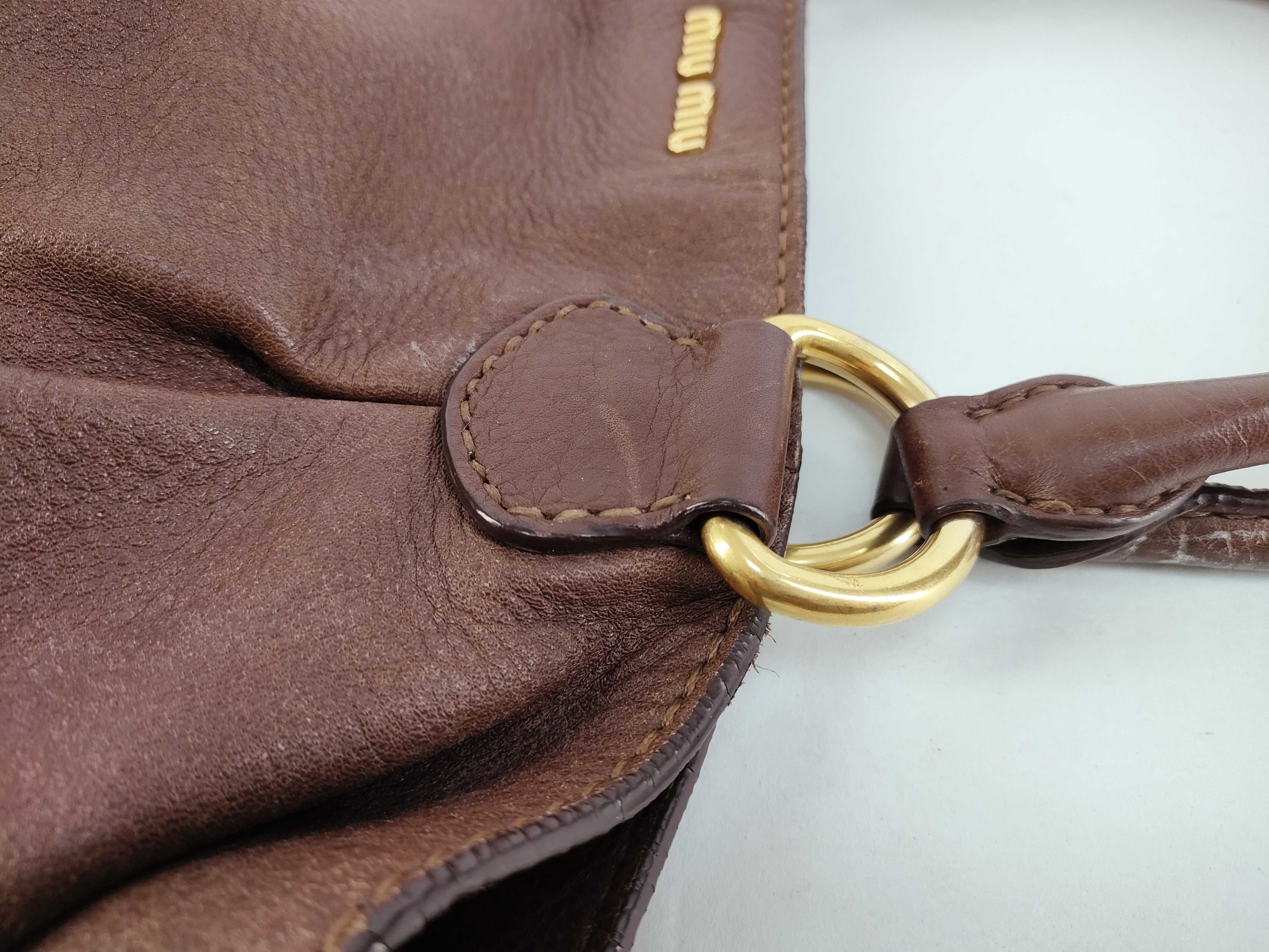 MIUMIU one shoulder bag leather logo — view 5