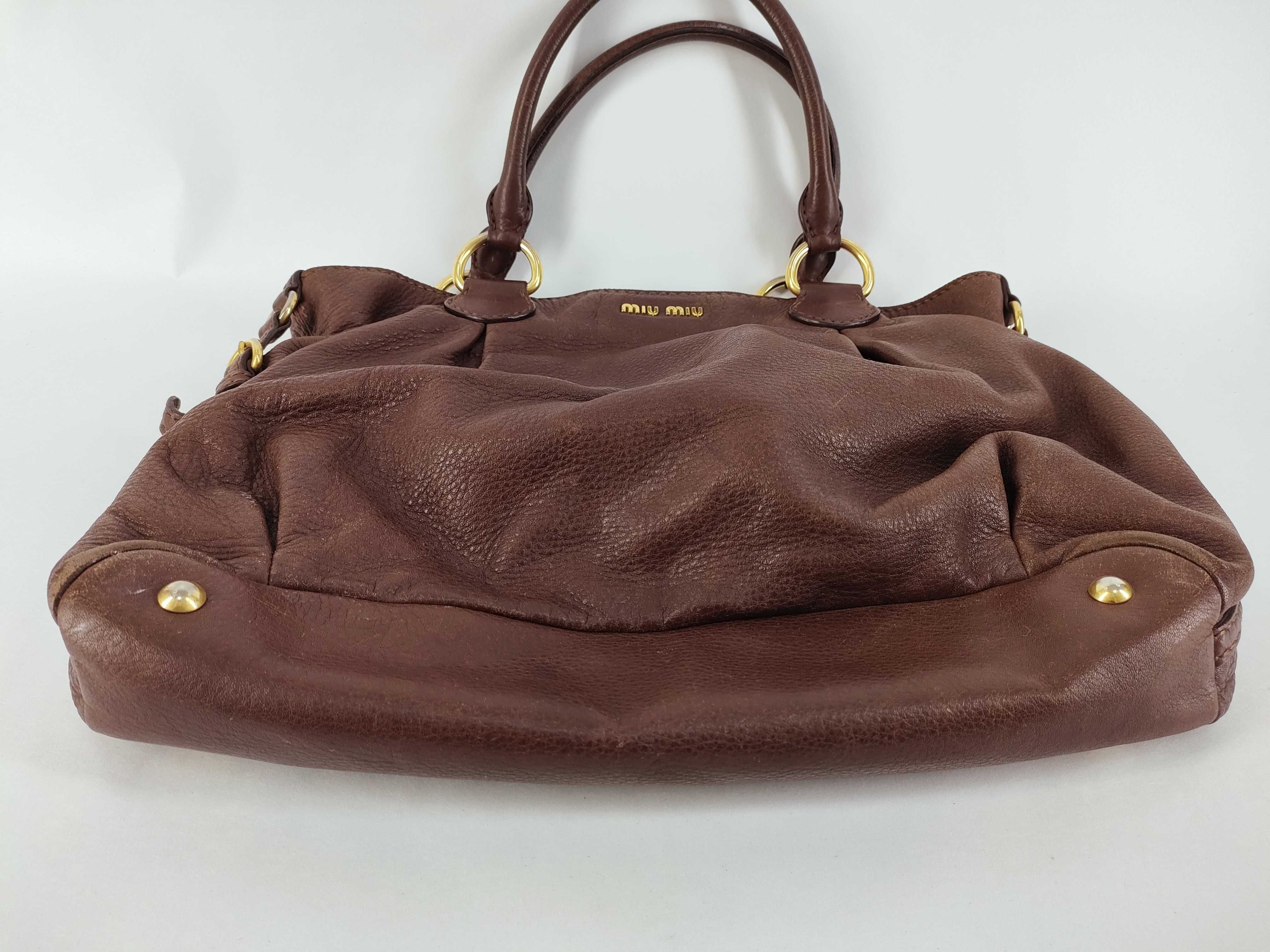 MIUMIU one shoulder bag leather logo — view 7