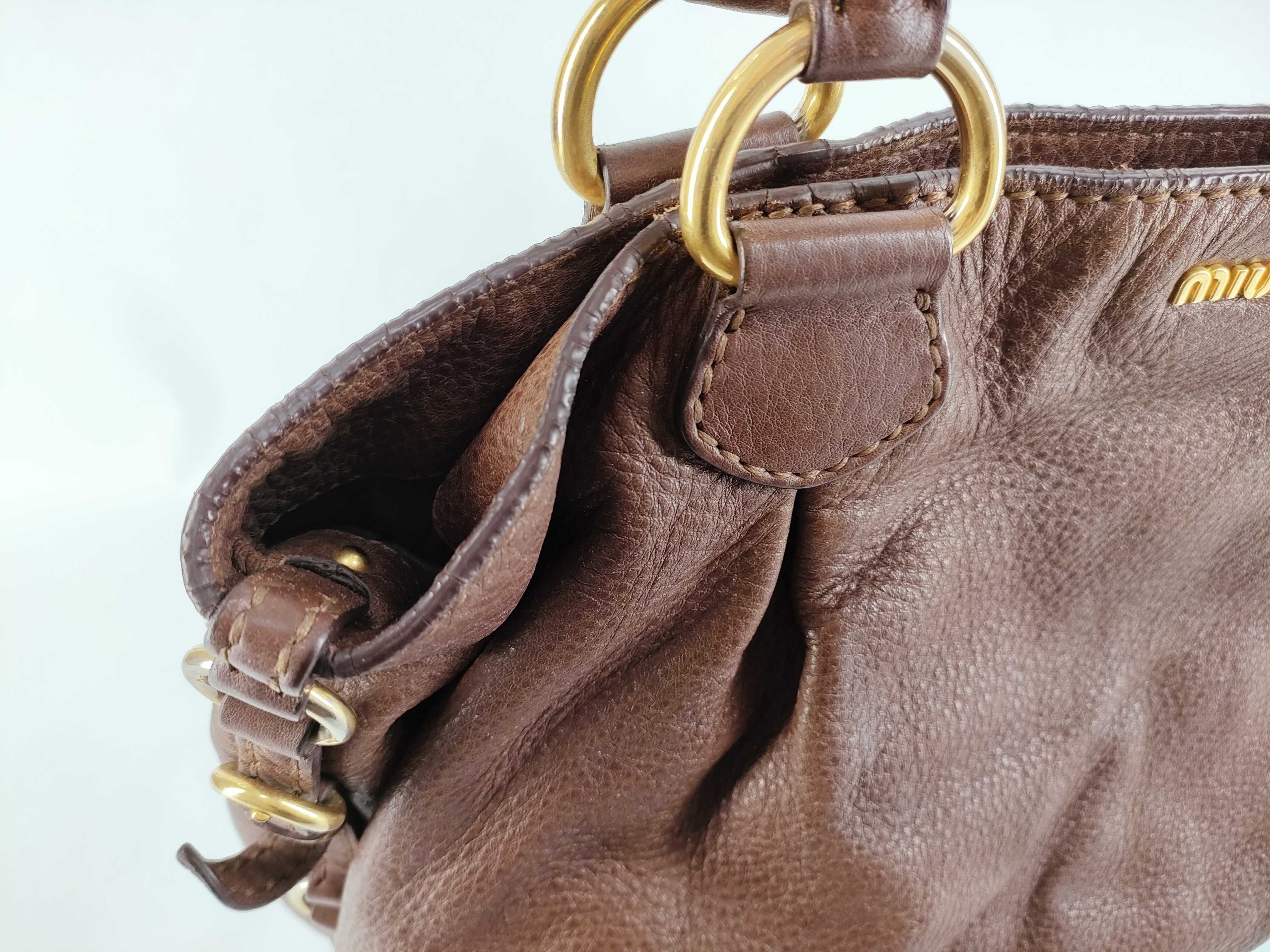 MIUMIU one shoulder bag leather logo — view 8