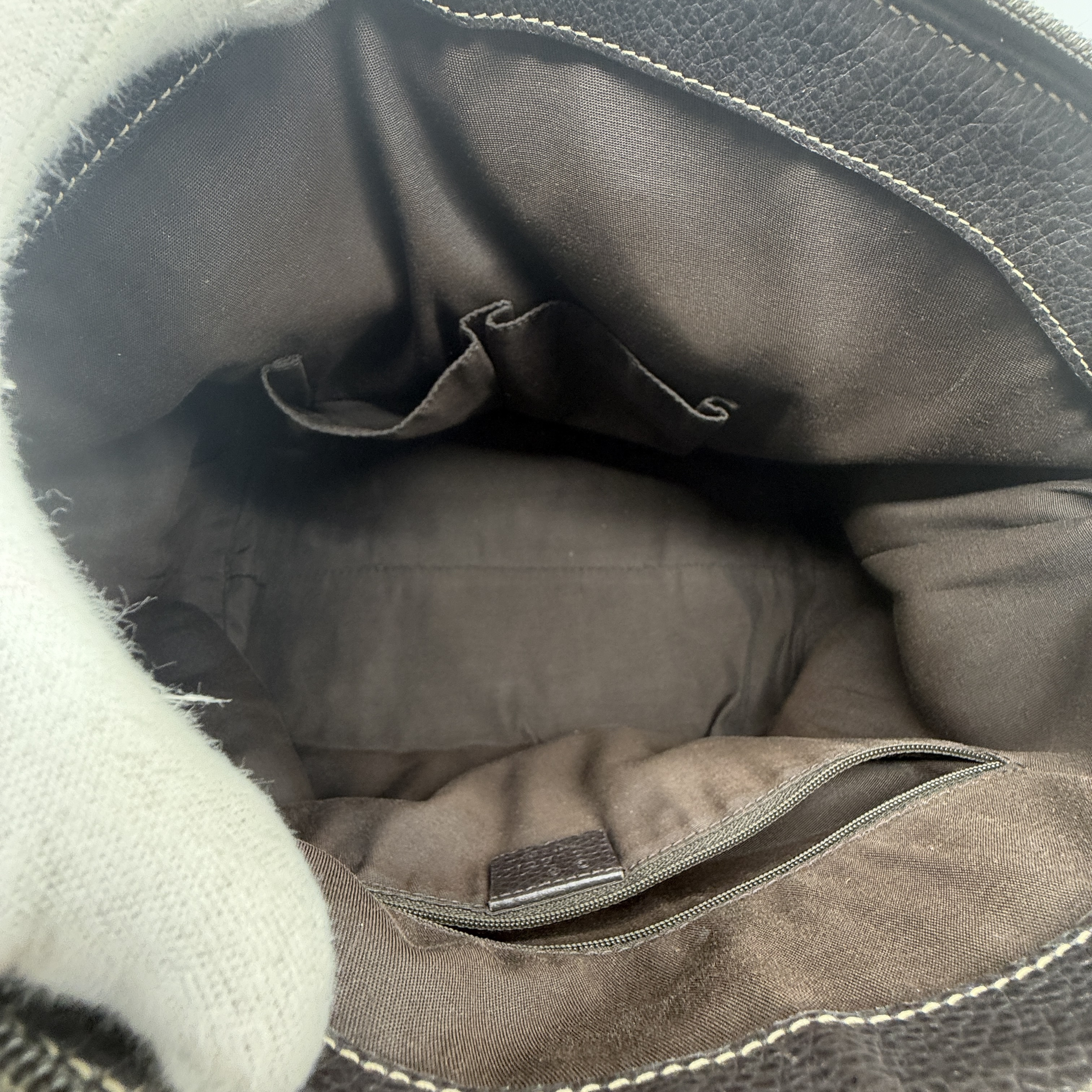 GG Crystal Canvas Leather Tote Bag Handbag — view 12