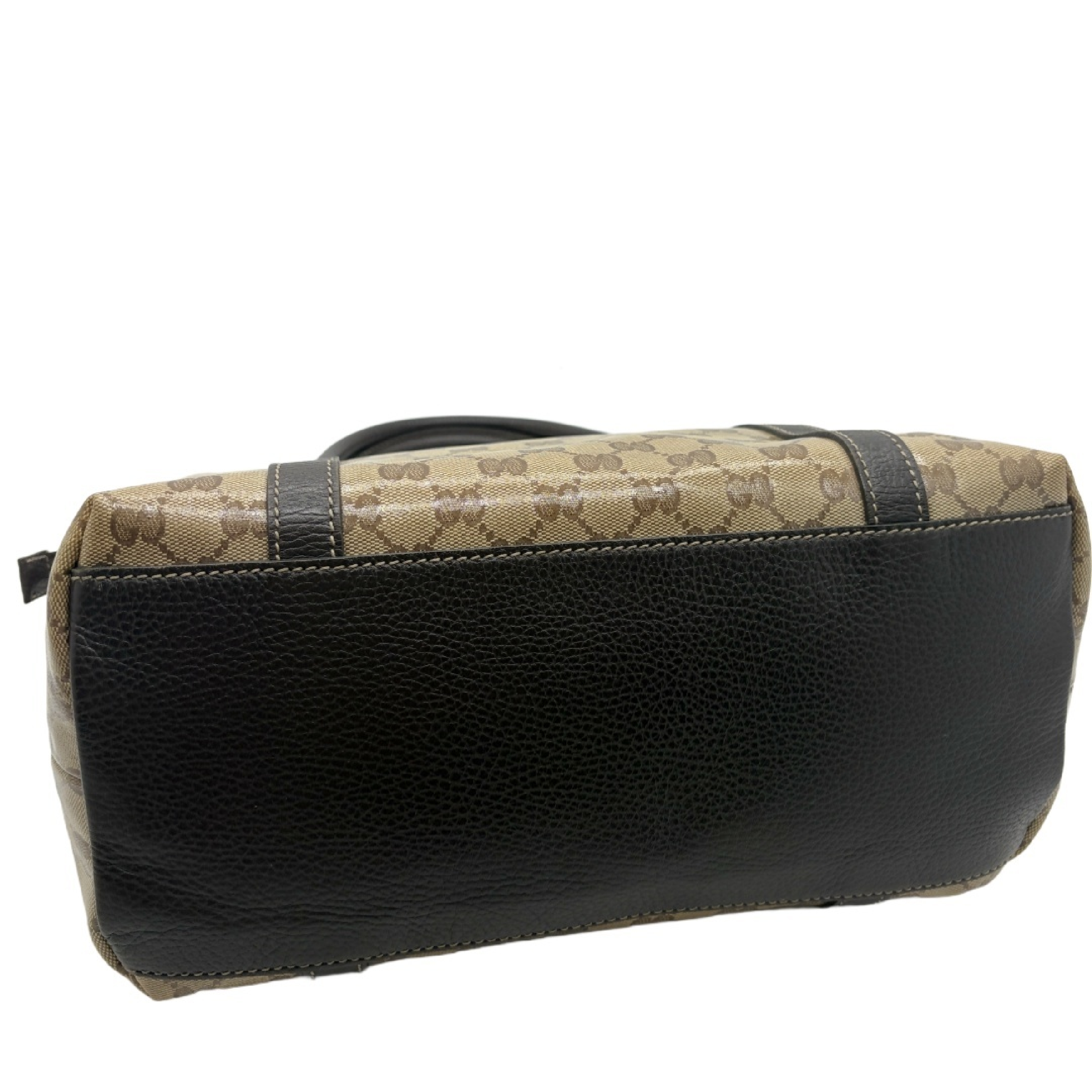 GG Crystal Canvas Leather Tote Bag Handbag — view 6