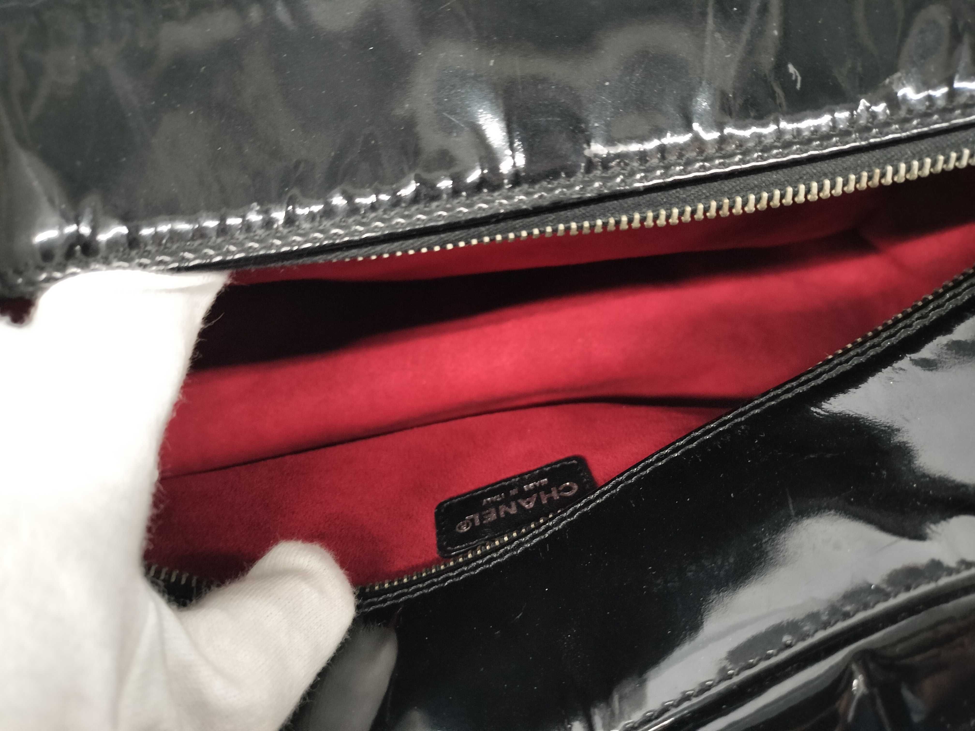 Chocolate Bar Patent Leather Handbag — view 13