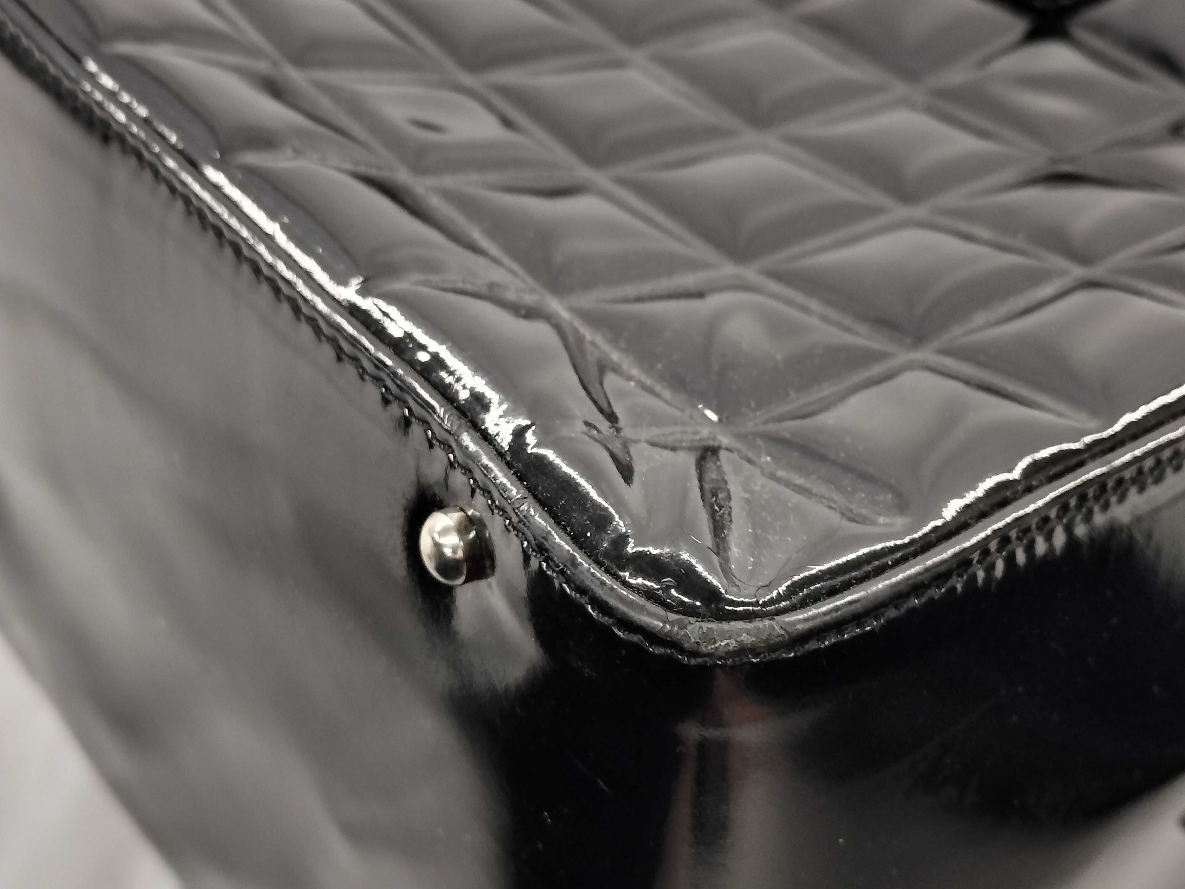 Chocolate Bar Patent Leather Handbag — view 4