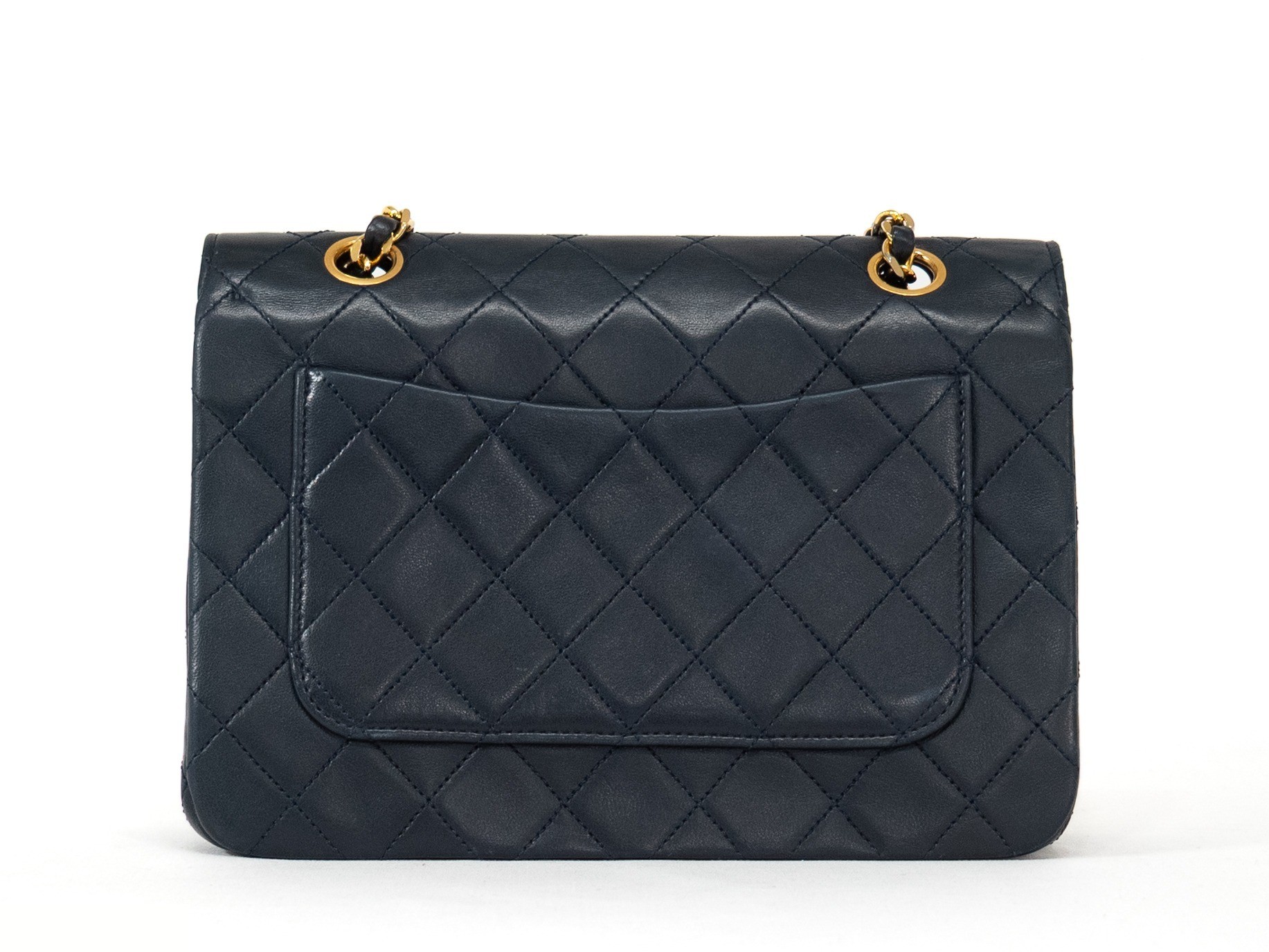 Matelassé Double Chain Seal Navy — view 3