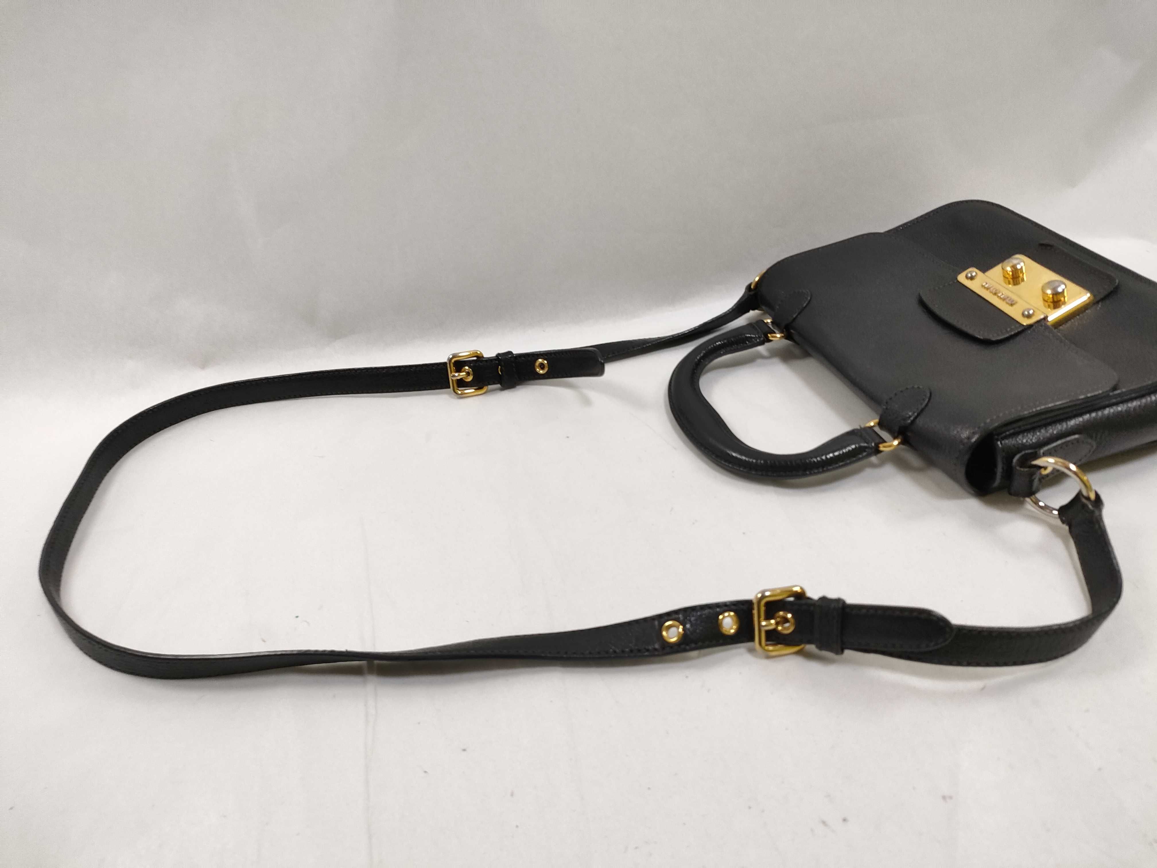 Shoulder Bag, Leather, Black Handbag — view 3