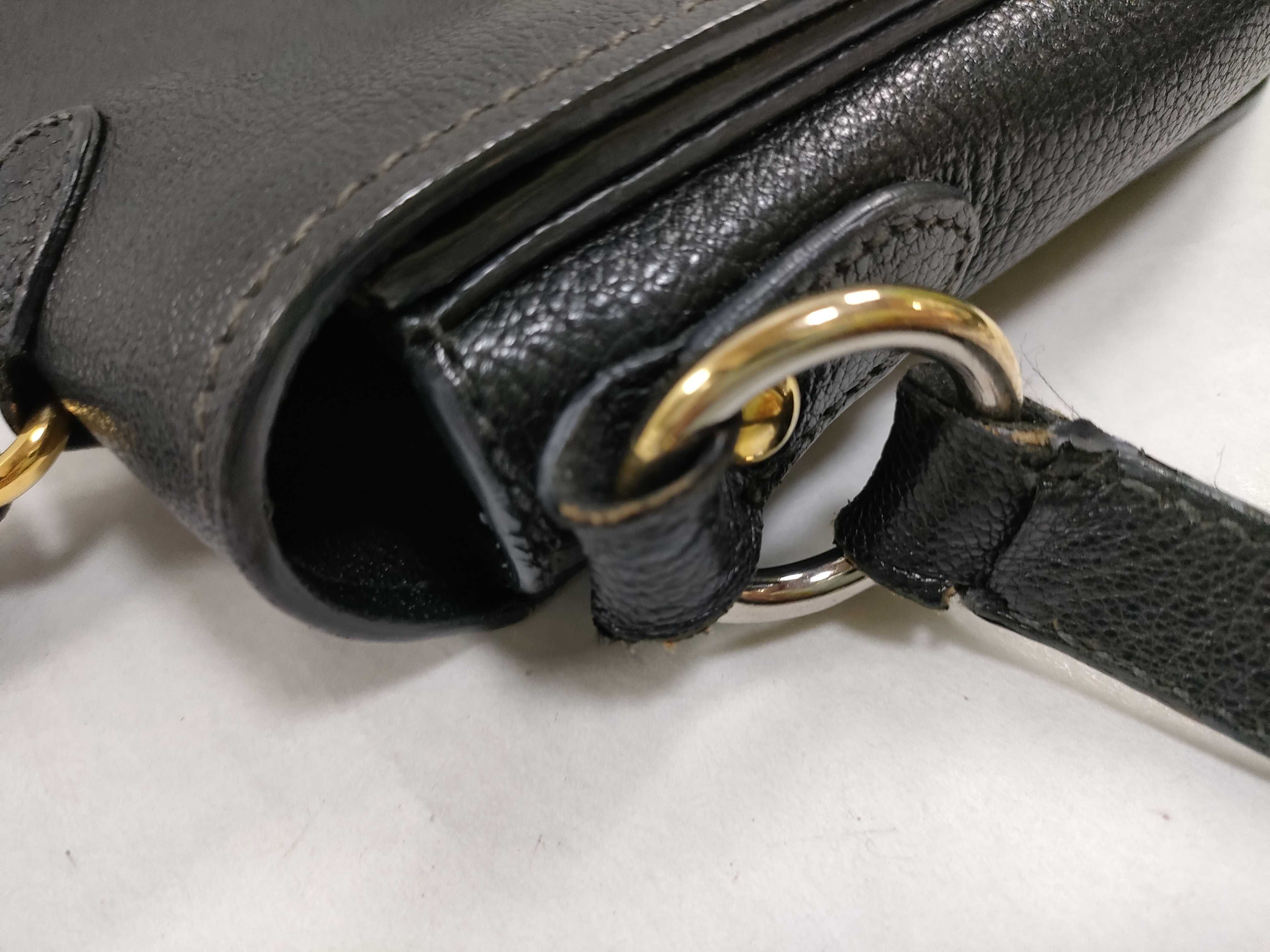 Shoulder Bag, Leather, Black Handbag — view 7