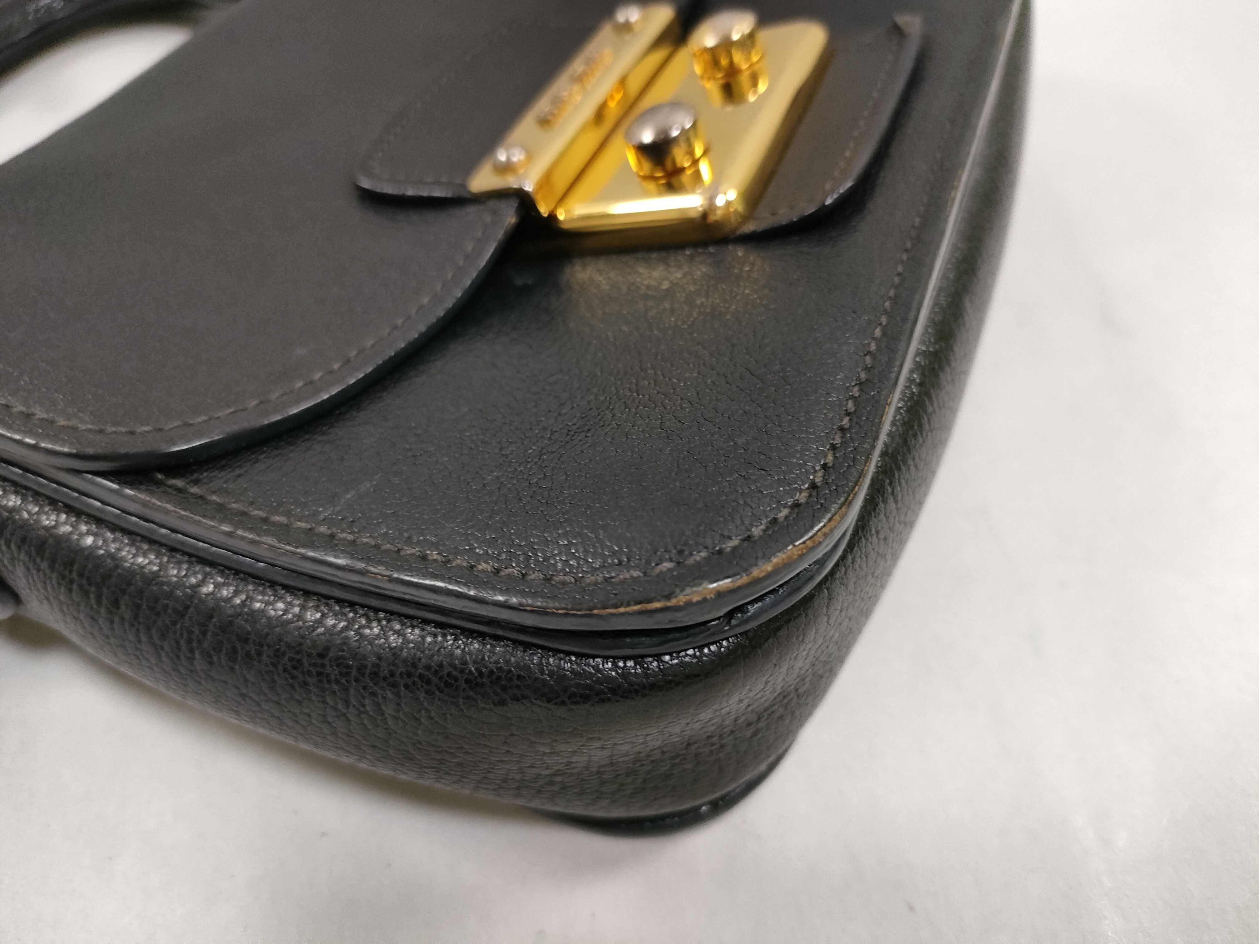 Shoulder Bag, Leather, Black Handbag — view 8