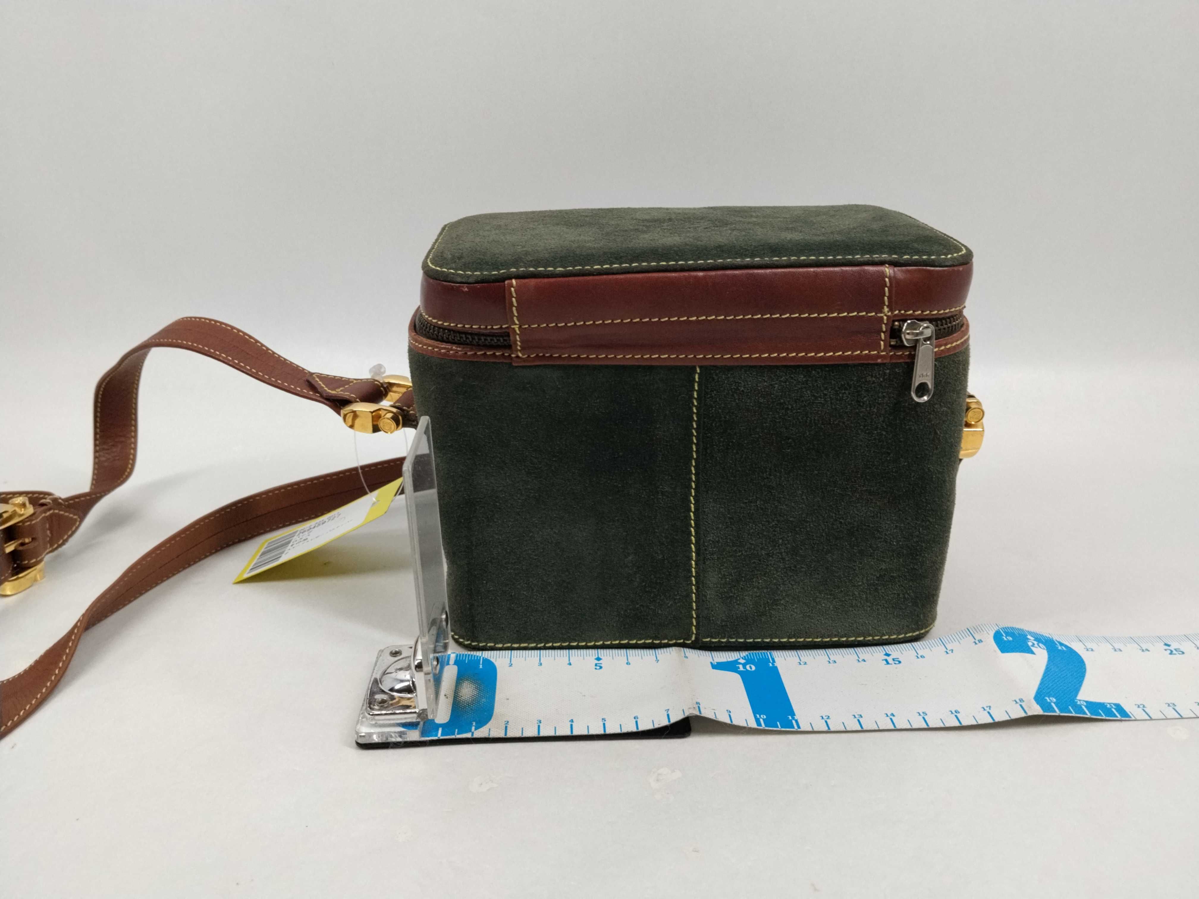 Suede x Leather Vanity Bag Shoulder Bag — view 2