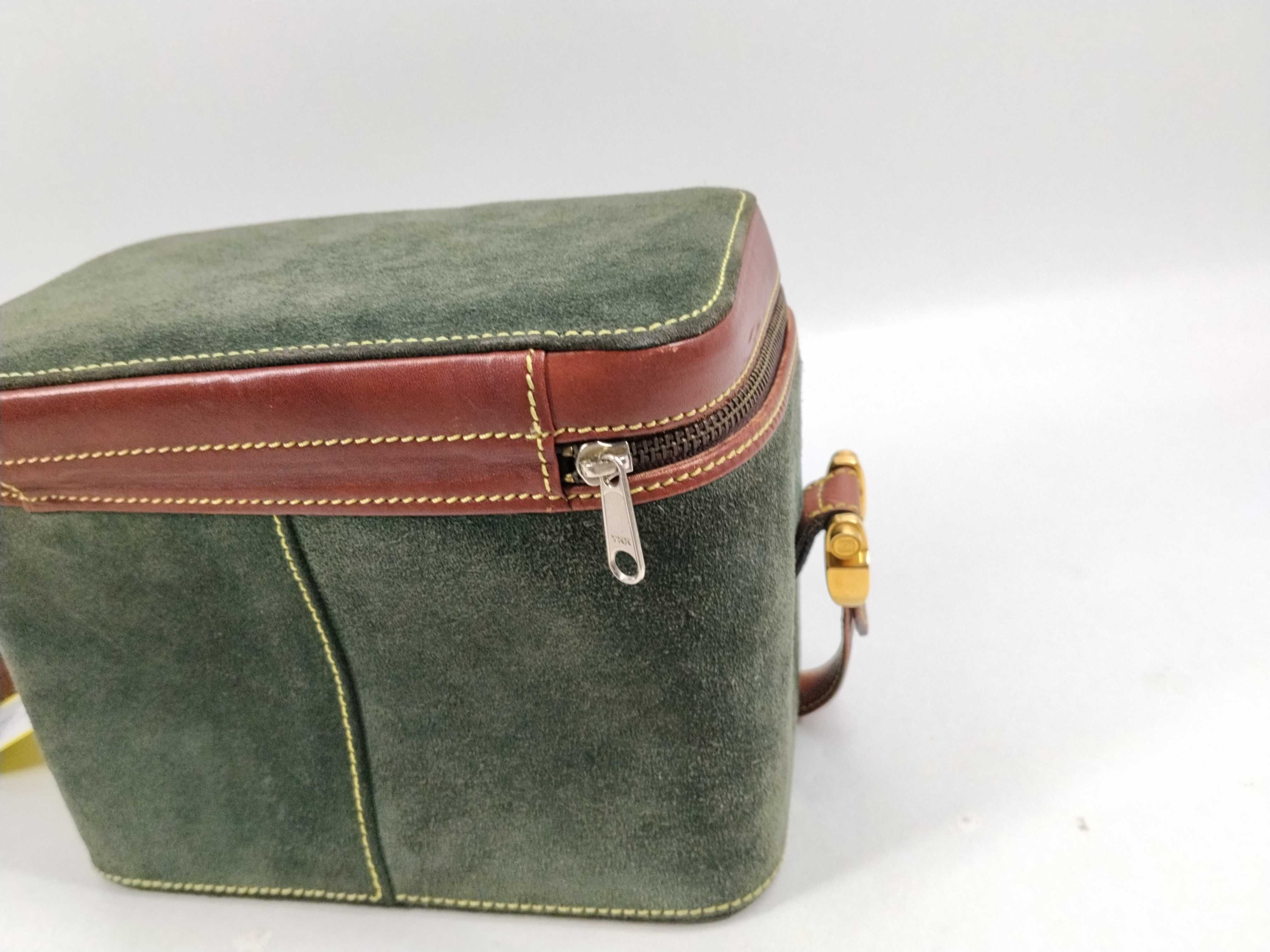 Suede x Leather Vanity Bag Shoulder Bag — view 3