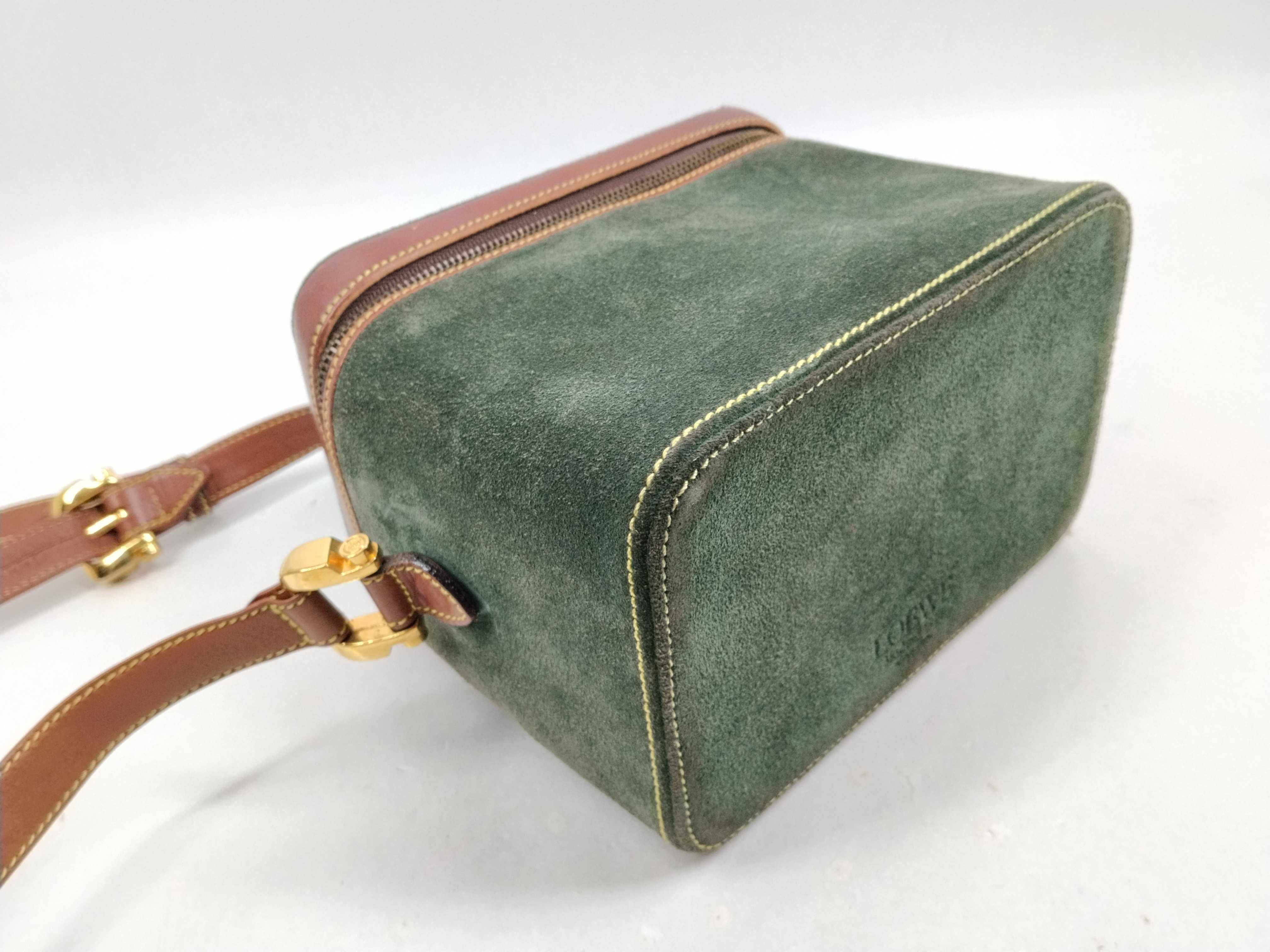 Suede x Leather Vanity Bag Shoulder Bag — view 8