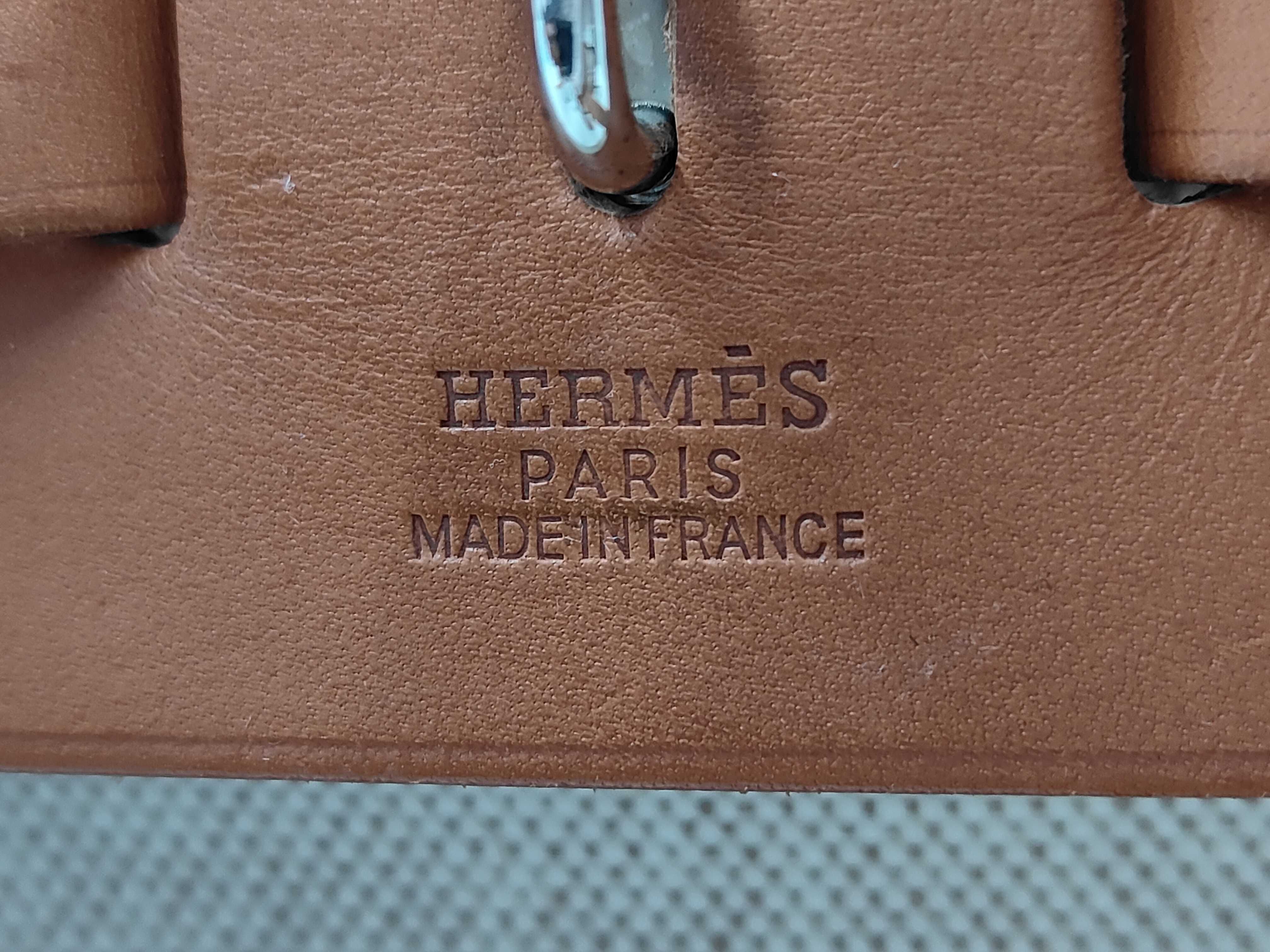 Hermès Herbag Canvas x Leather Handbag — view 10