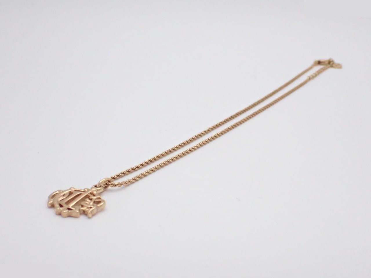 Two-piece set: Necklace and earrings, gold. — view 2