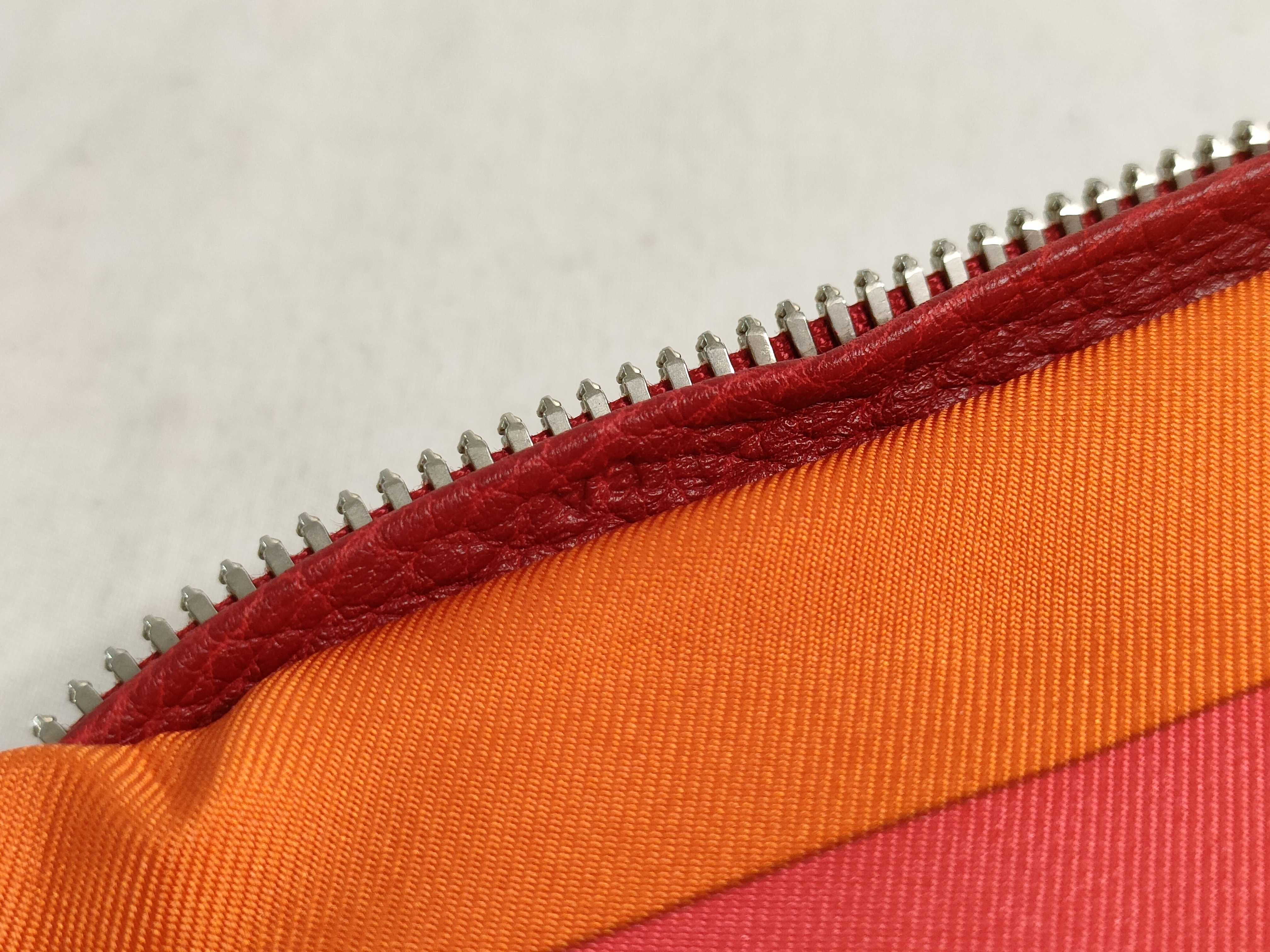 FR-Hermès Silky Pop Eco Bag silk x leather Multicolor Silver Metal Fittings Th Tote Bag — view 11