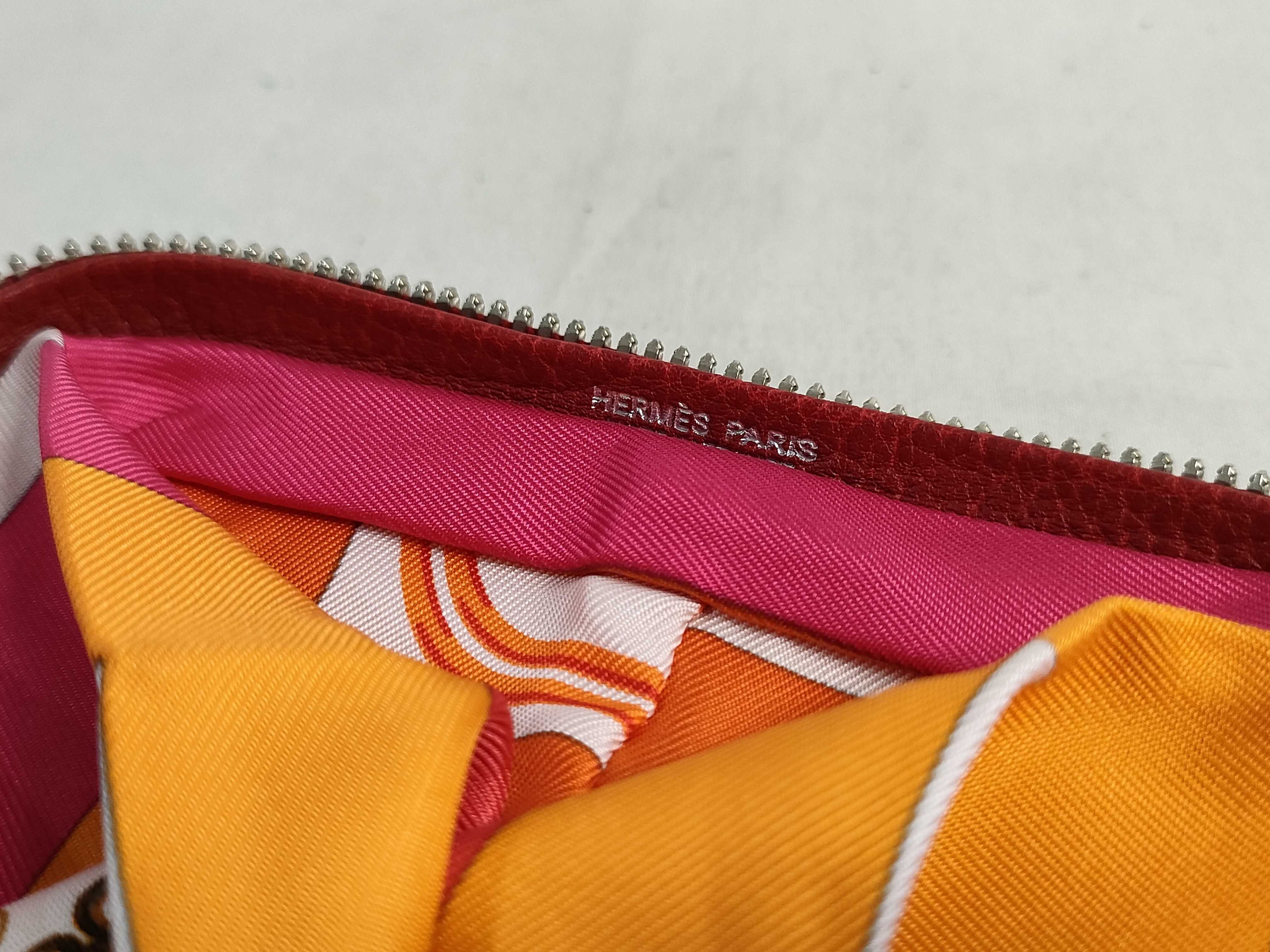 FR-Hermès Silky Pop Eco Bag silk x leather Multicolor Silver Metal Fittings Th Tote Bag — view 10